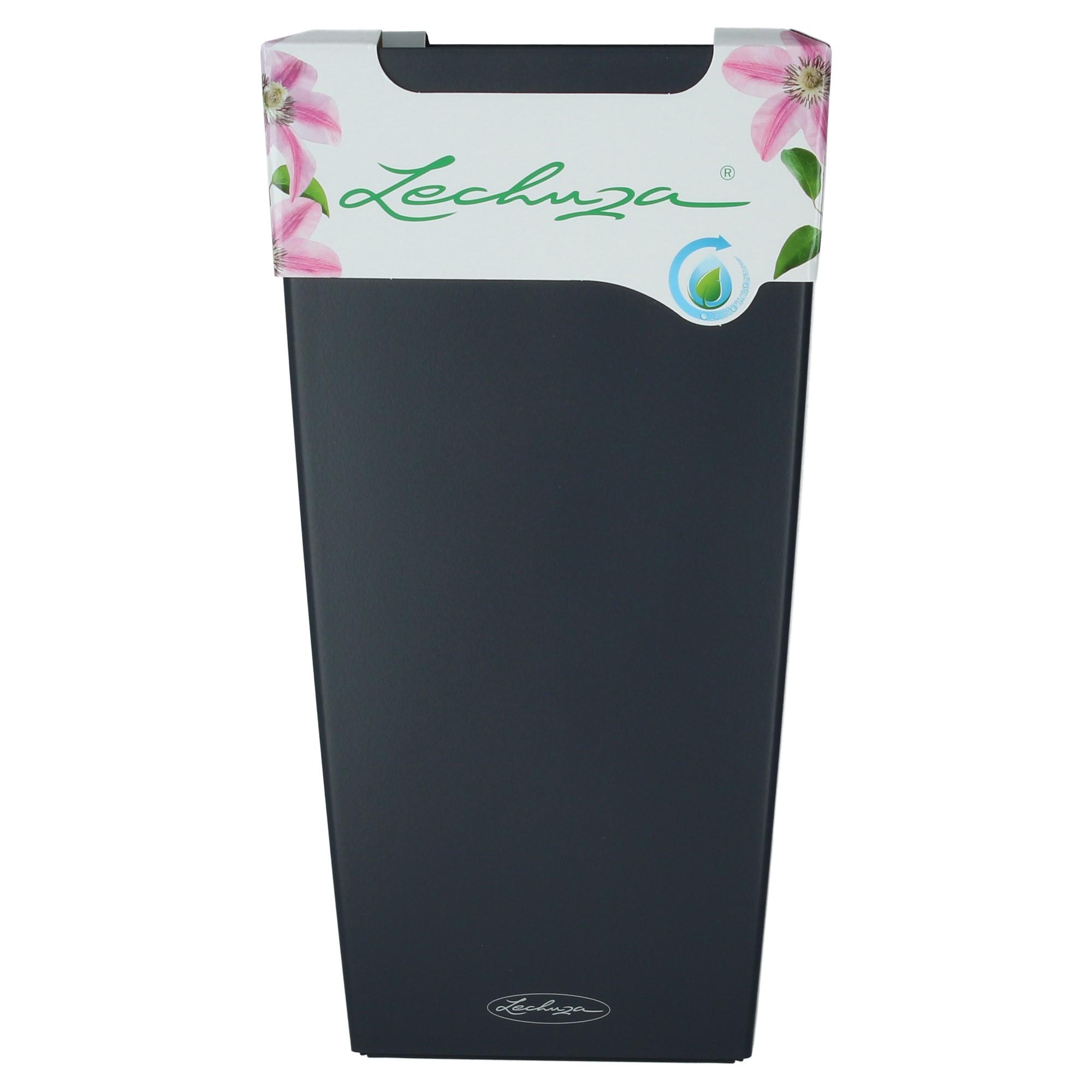 Lechuza Blumentopf hoch Cubico Color 22 schiefergrau