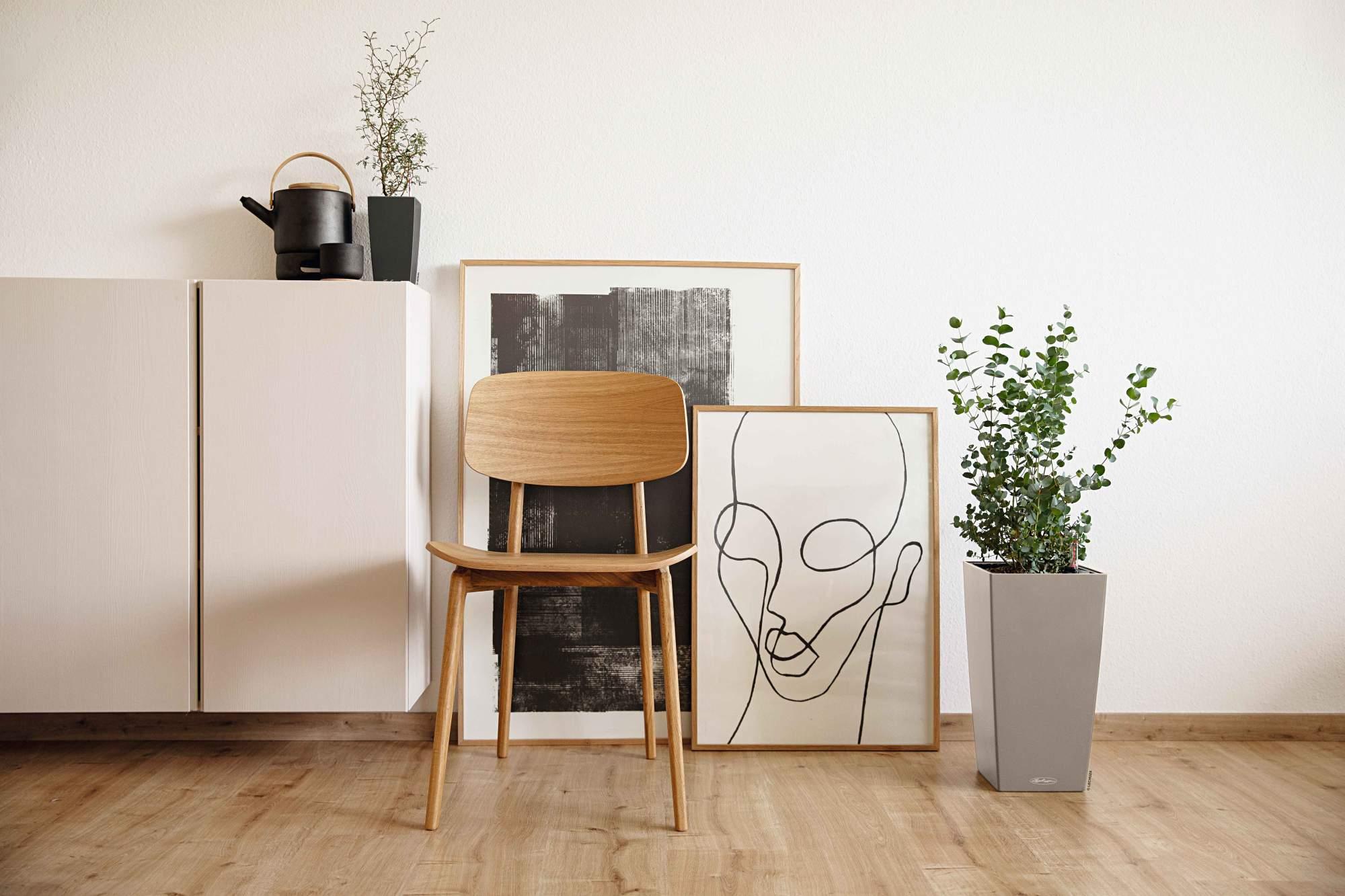 Lechuza Pflanzkübel hoch Cubico Color 30 sandbraun