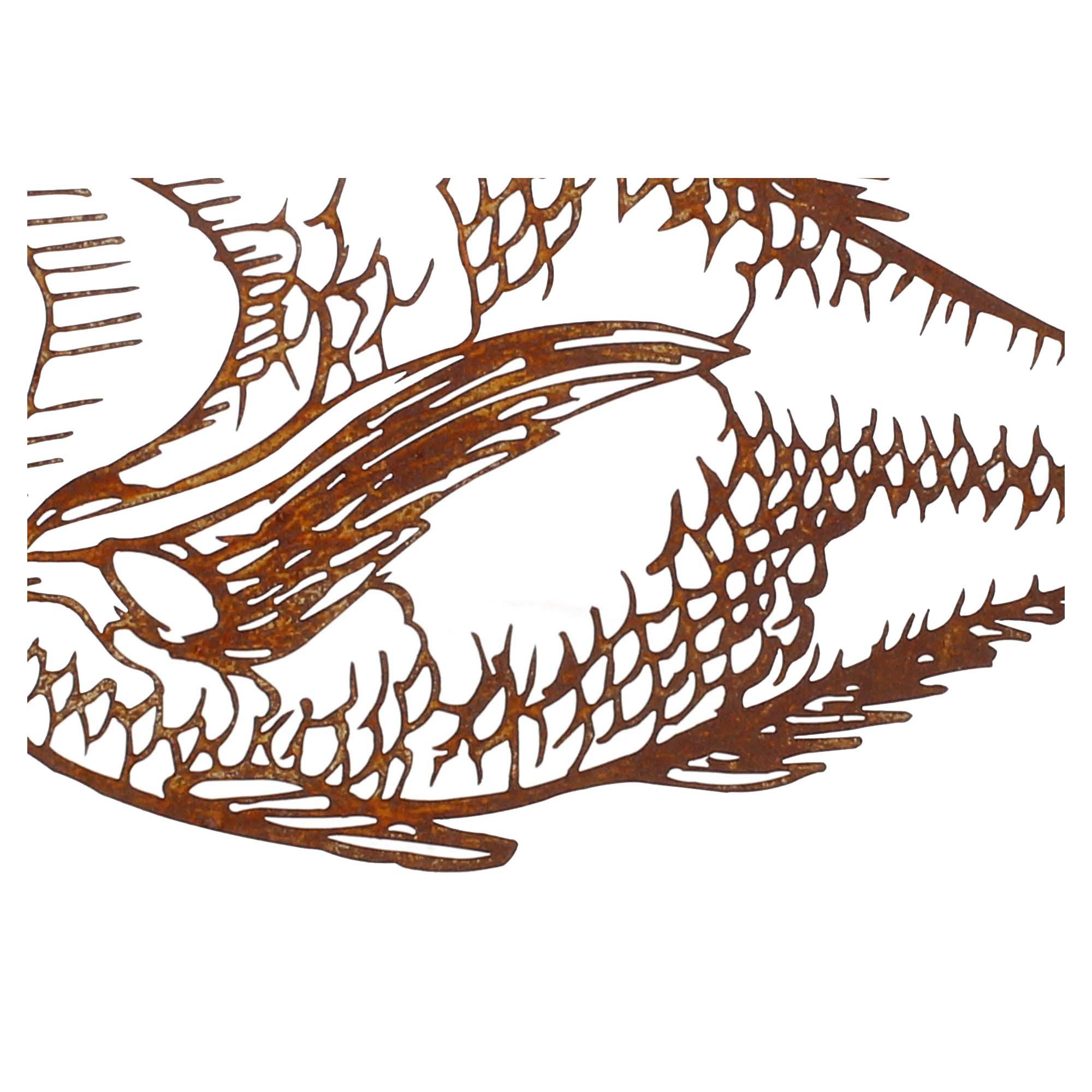 Saremo Wandbild Edelrost Fisch
