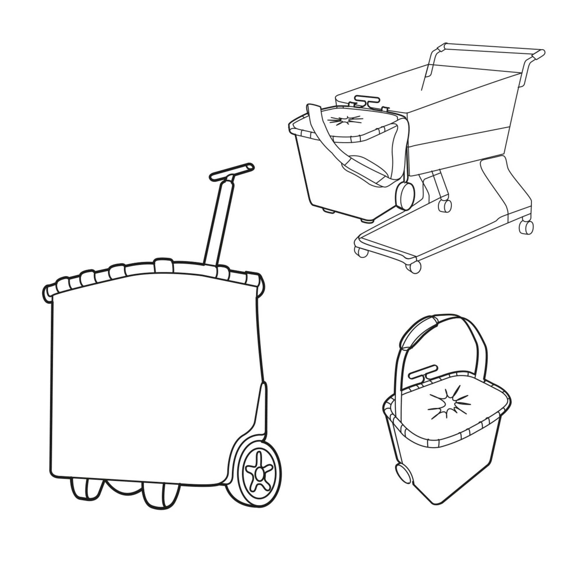 reisenthel carrycruiser frame twist Berry Rosa Einkaufstrolley
