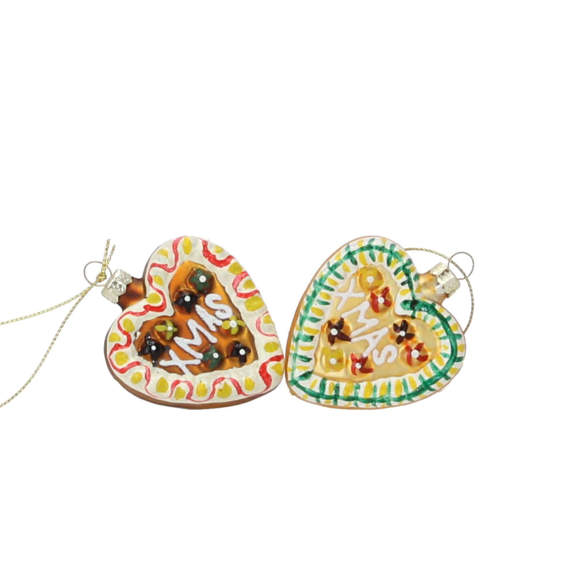 Hoff Christbaumschmuck Lebkuchenherz 2er Set