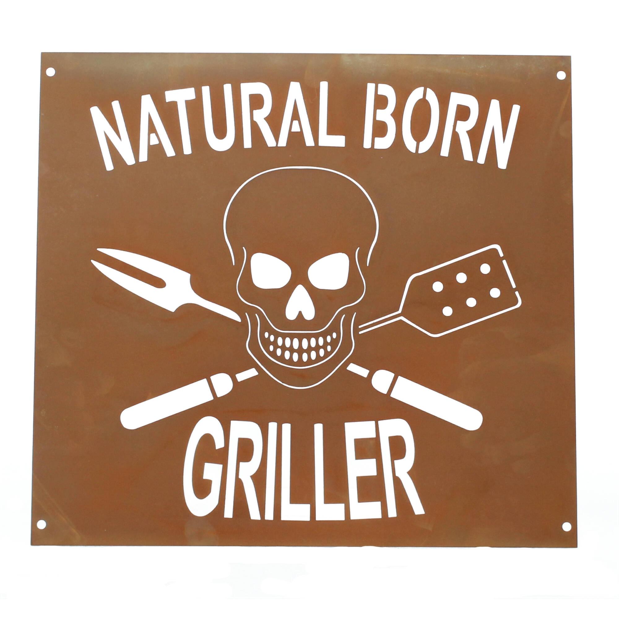 Ferrum Wandbild Edelrost Griller