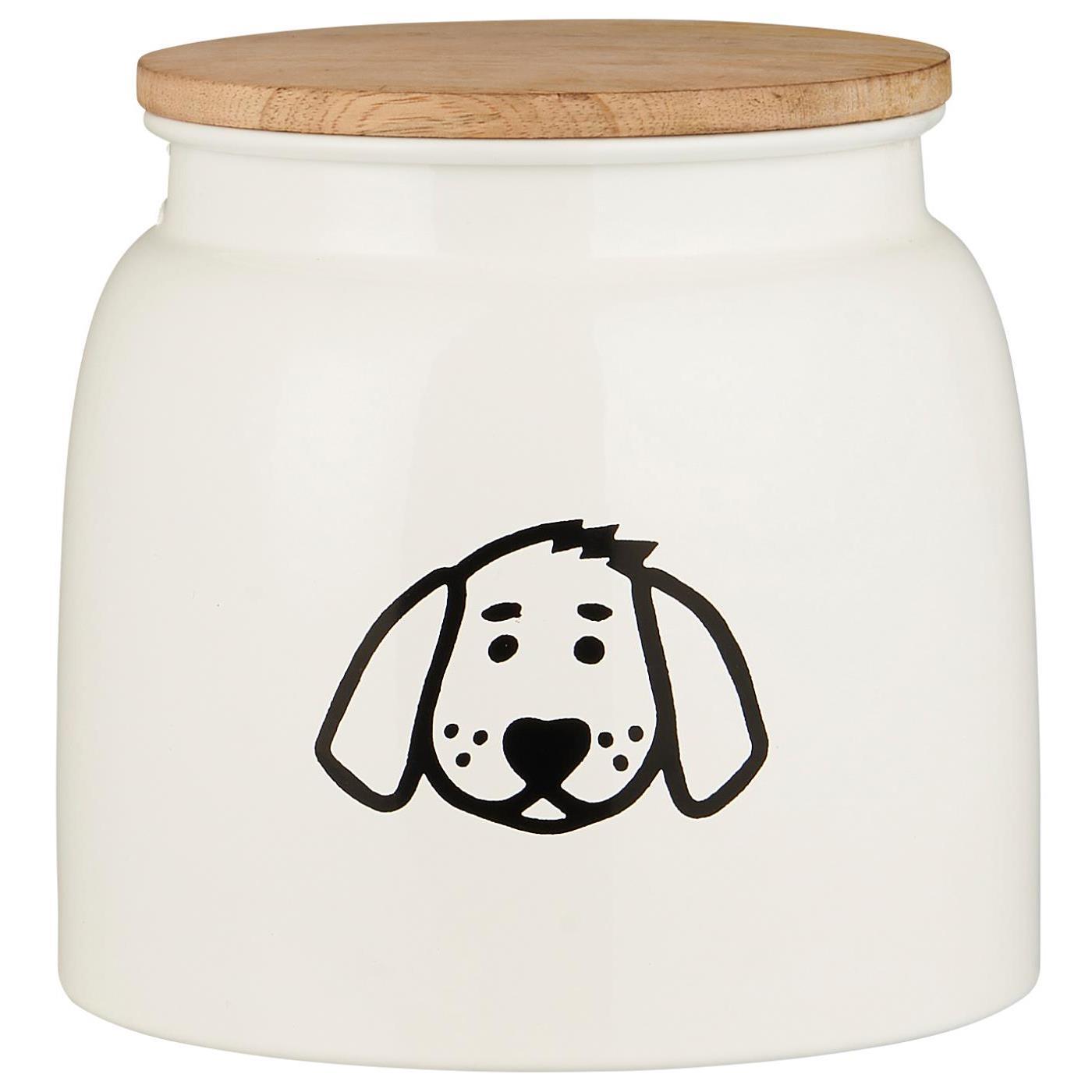 IB Laursen Dose für Hundefutter Emaille weiß 04897-11