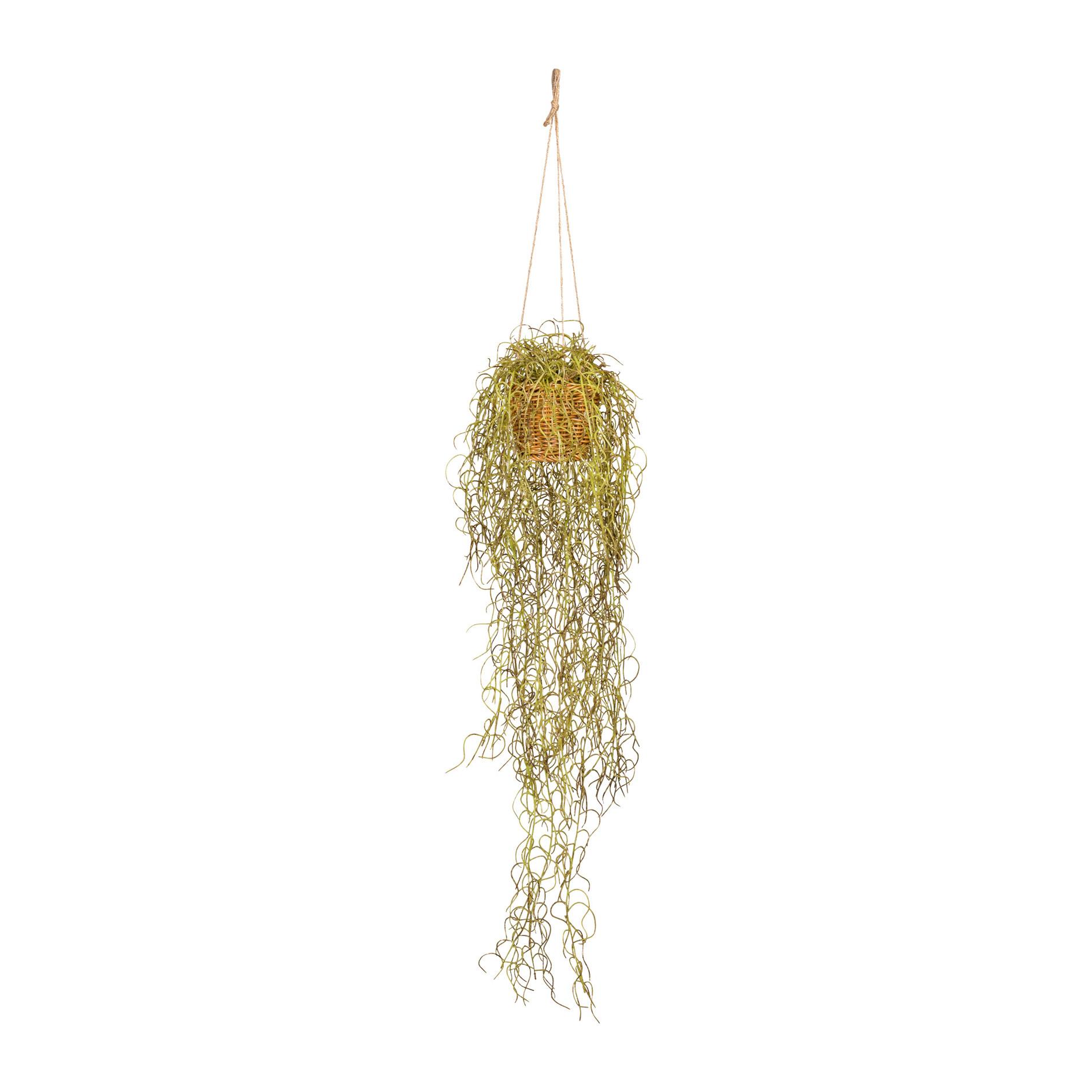 Gasper Blumenampel Kunstpflanze Tillandsie 70cm