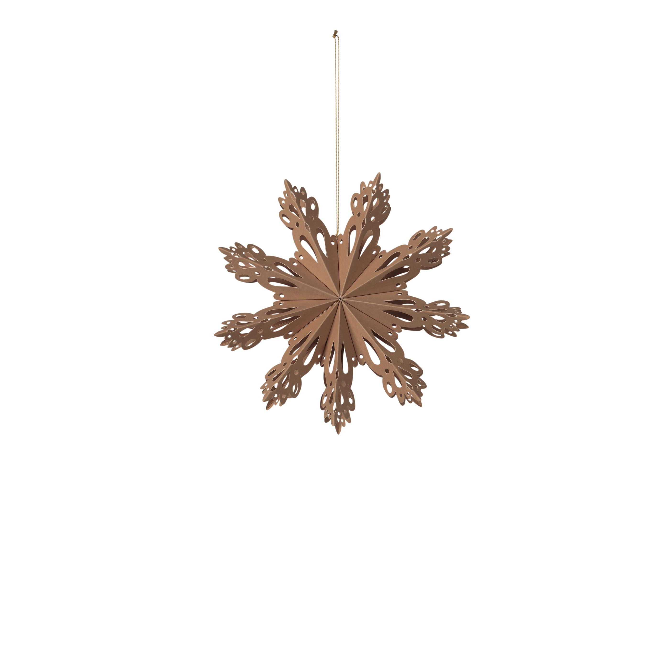 Broste Copenhagen Weihnachtsschmuck Schneeflocke beige 15cm