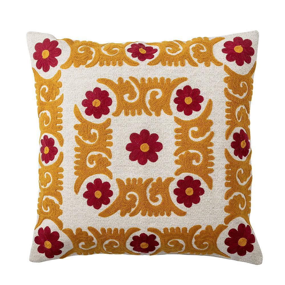 Bloomingville Kissen 50x50 cm Blumen mehrfarbig Baumwolle Bloomingville Kissen 50x50 cm Blumen mehrfarbig Baumwolle