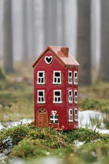 IB Laursen Lichthaus Stillenat Schlitten neben Tür Teelichthalter 27700-33