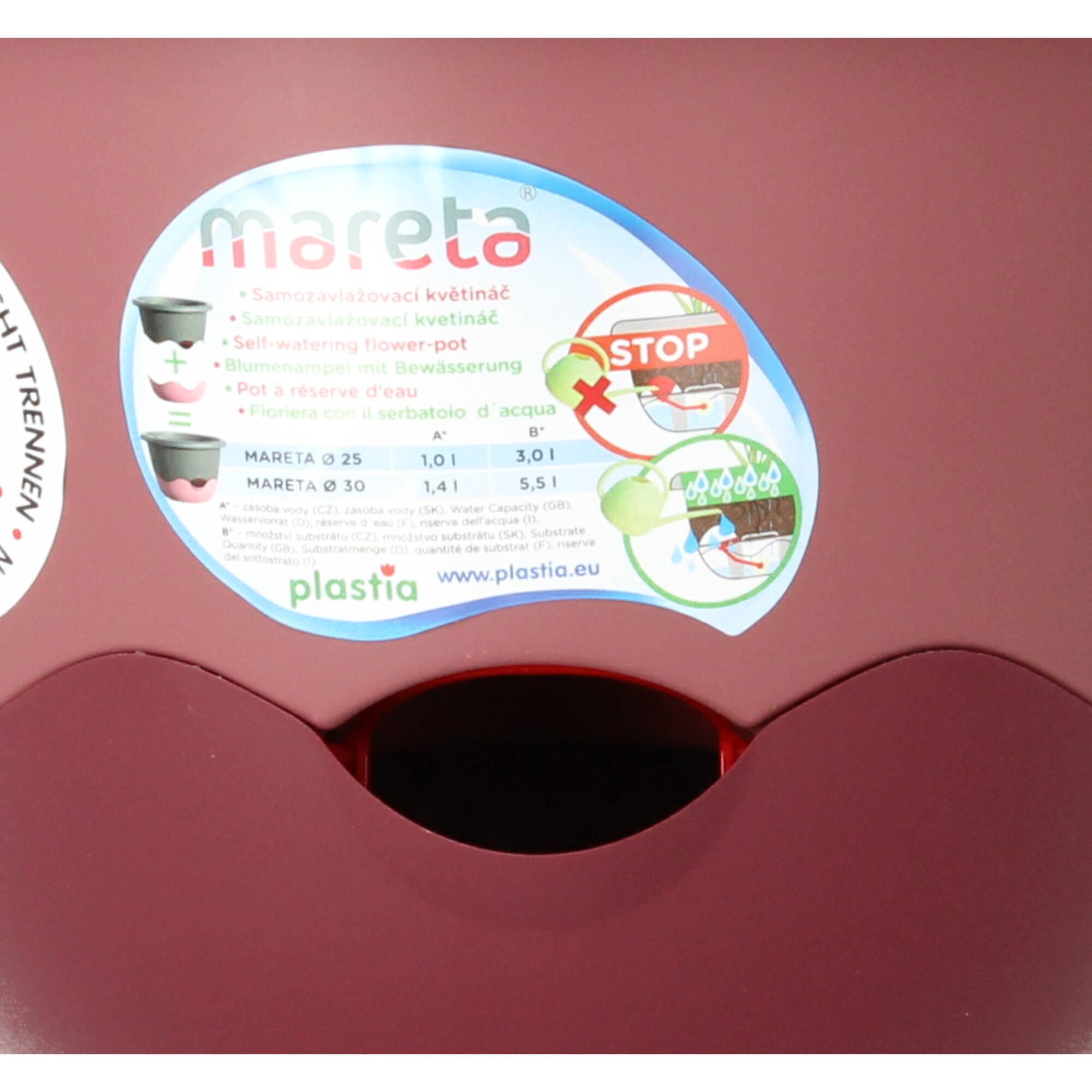 Plastia Blumenampel Mareta 30 rosa wasserspeicher Plastia Blumenampel Mareta 30 rosa wasserspeicher