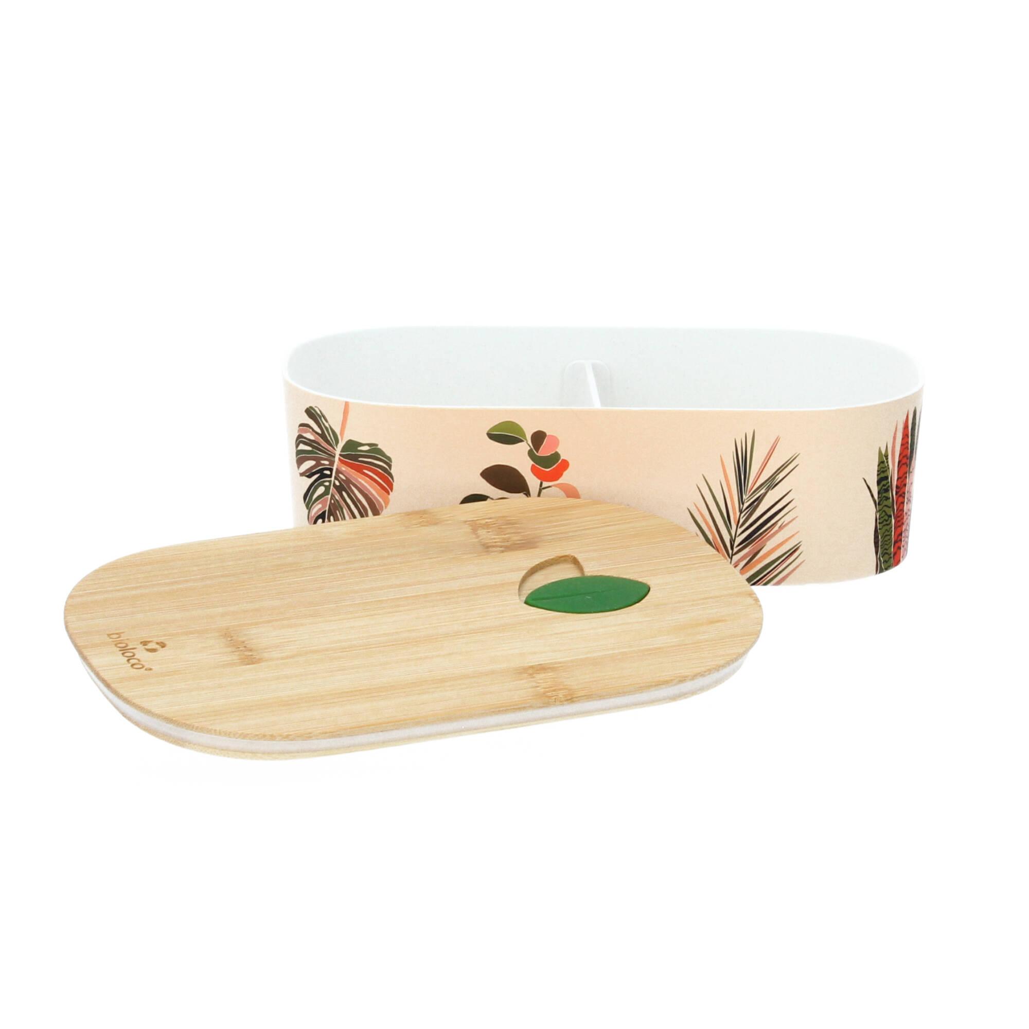 chic.mic Lunchbox bioloco plant oval colorful leaves BPLB108 chic.mic Lunchbox bioloco plant oval colorful leaves BPLB108