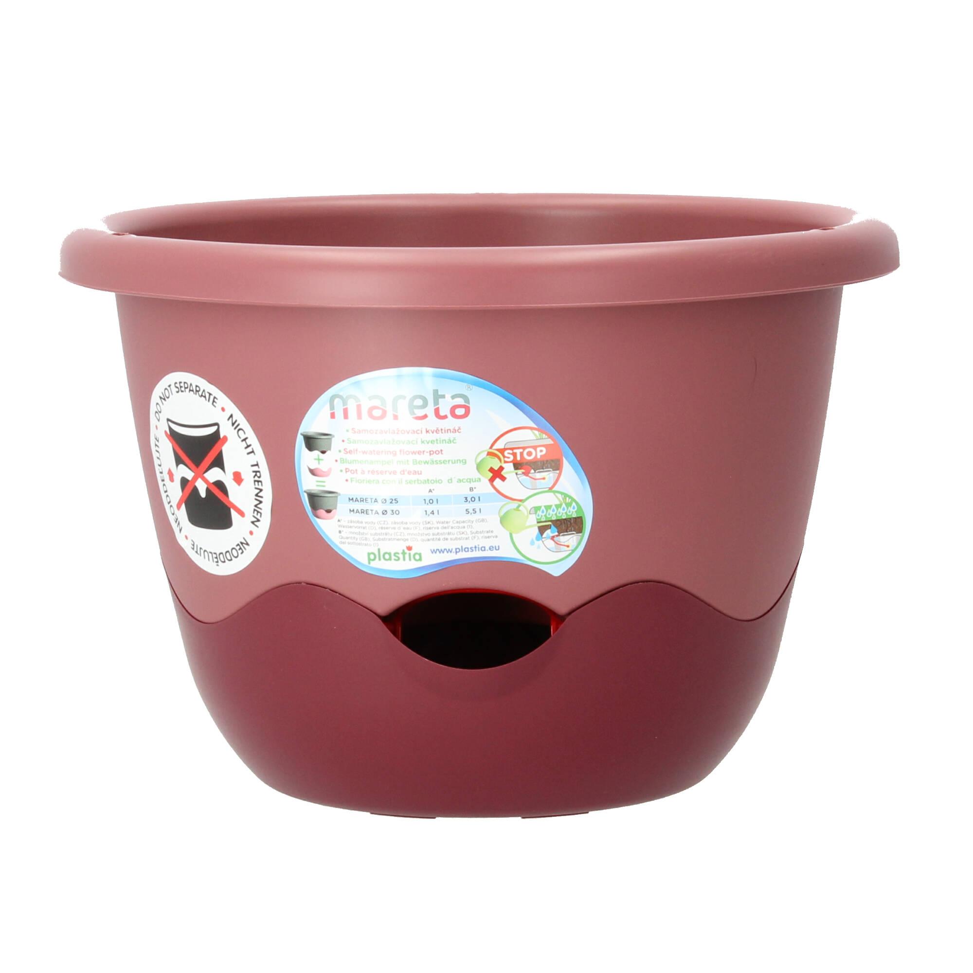 Plastia Blumenampel Mareta 30 rosa wasserspeicher Plastia Blumenampel Mareta 30 rosa wasserspeicher