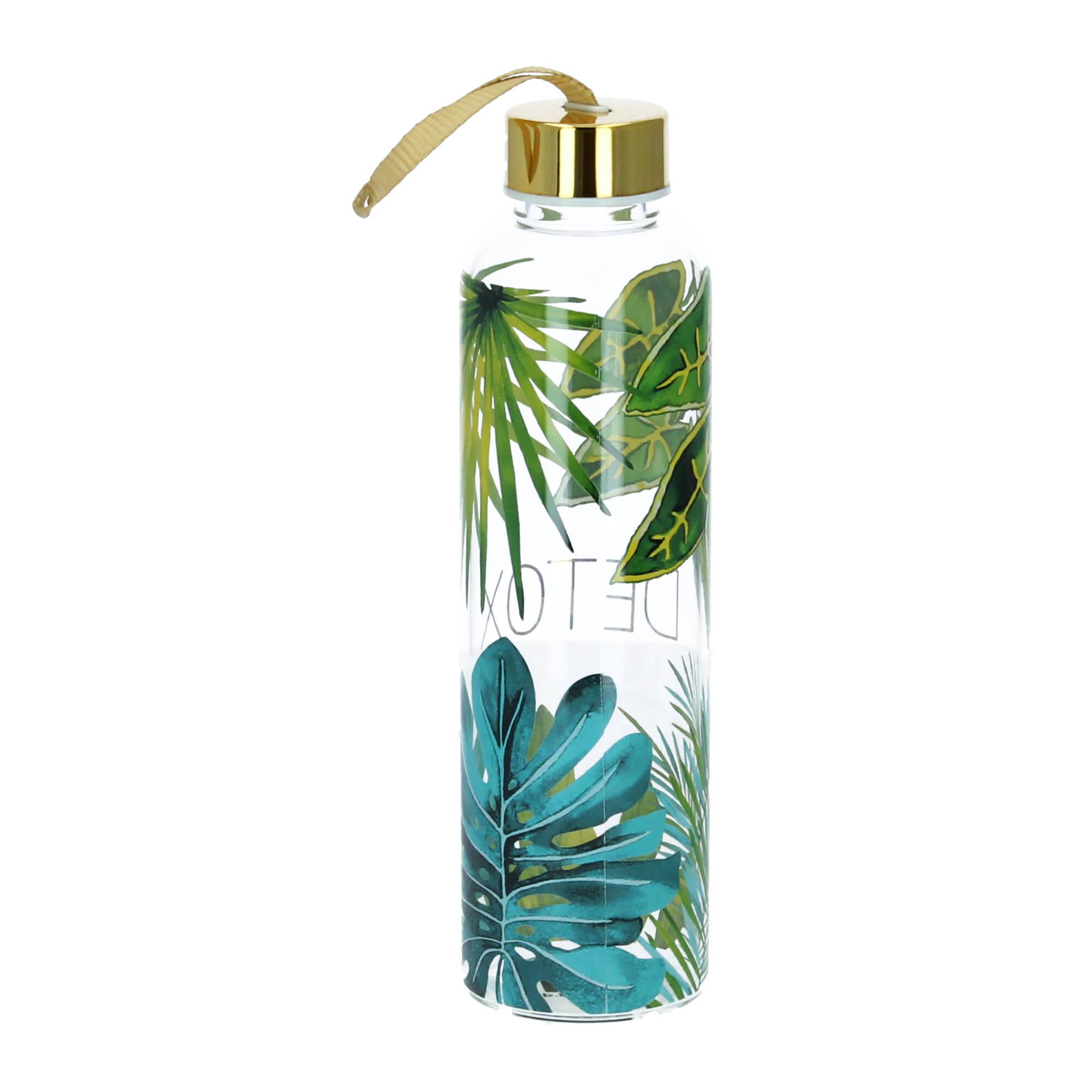 PPD Trinkflasche Glasflasche jungle real gold 550 ml