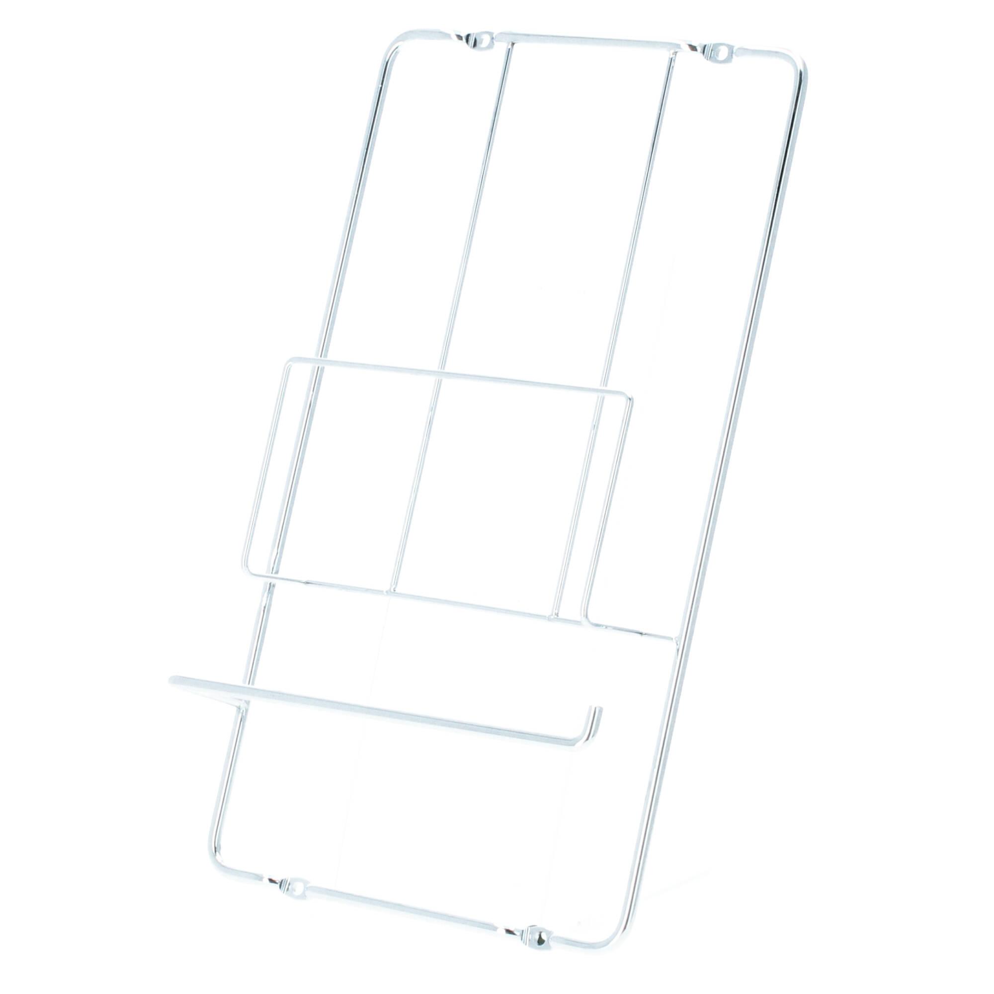 Puhlmann Magazinhalter Kochbuchhalter Frame 25x43x6,5 cm Chrom silber