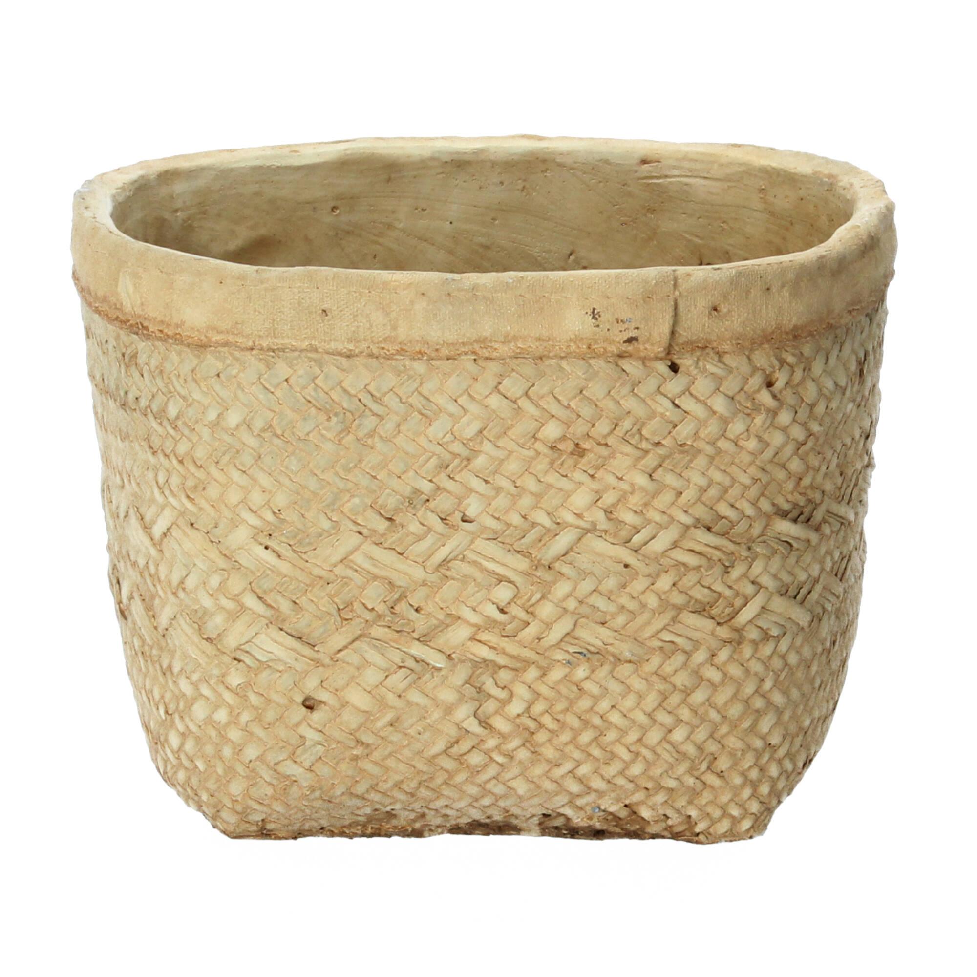 Chic Antique Blumentopf klein Corte D 21cm Flechtmuster