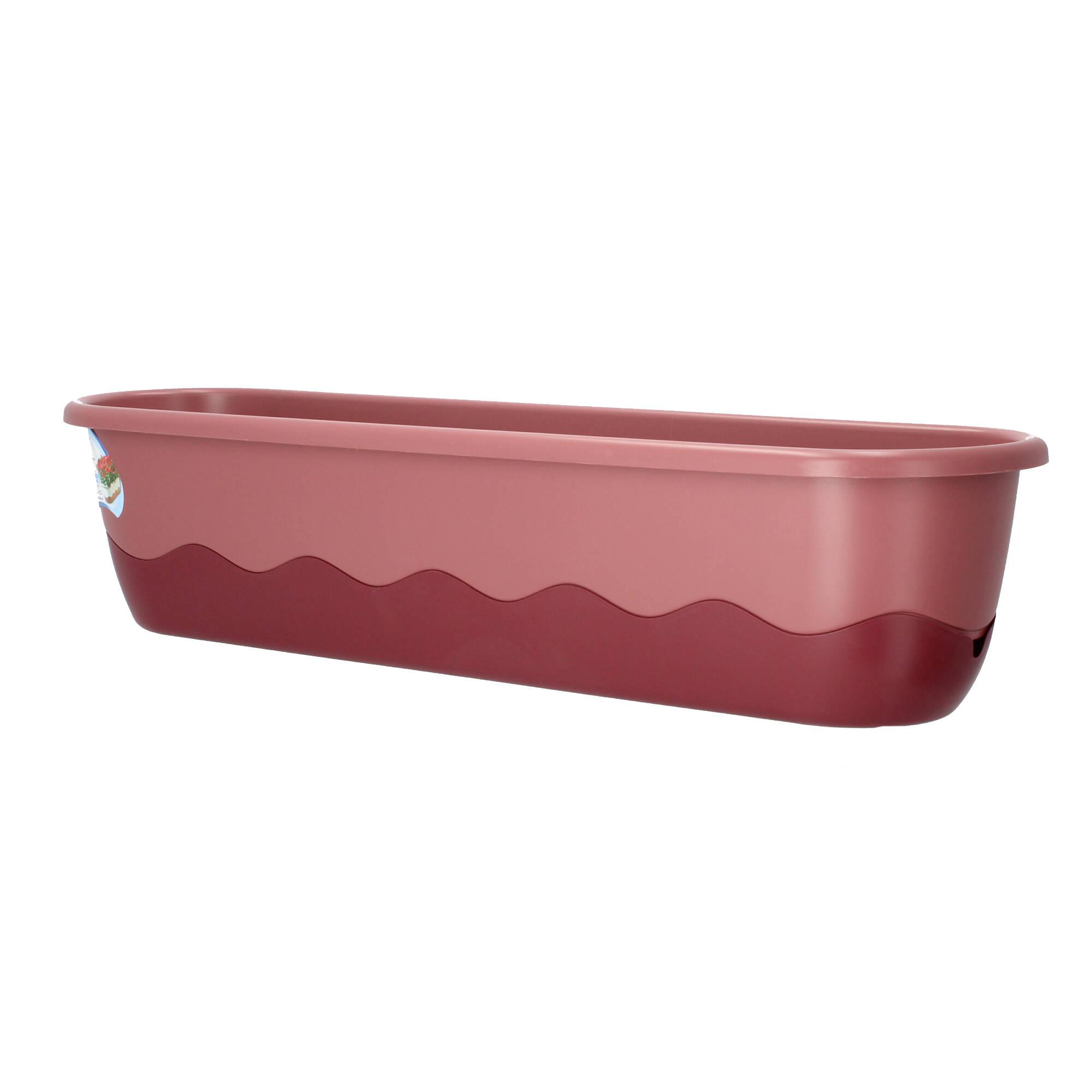 Plastia Blumenkasten Mareta 80cm rosa weinrot Wasserspeicher Plastia Blumenkasten Mareta 80cm rosa weinrot Wasserspeicher