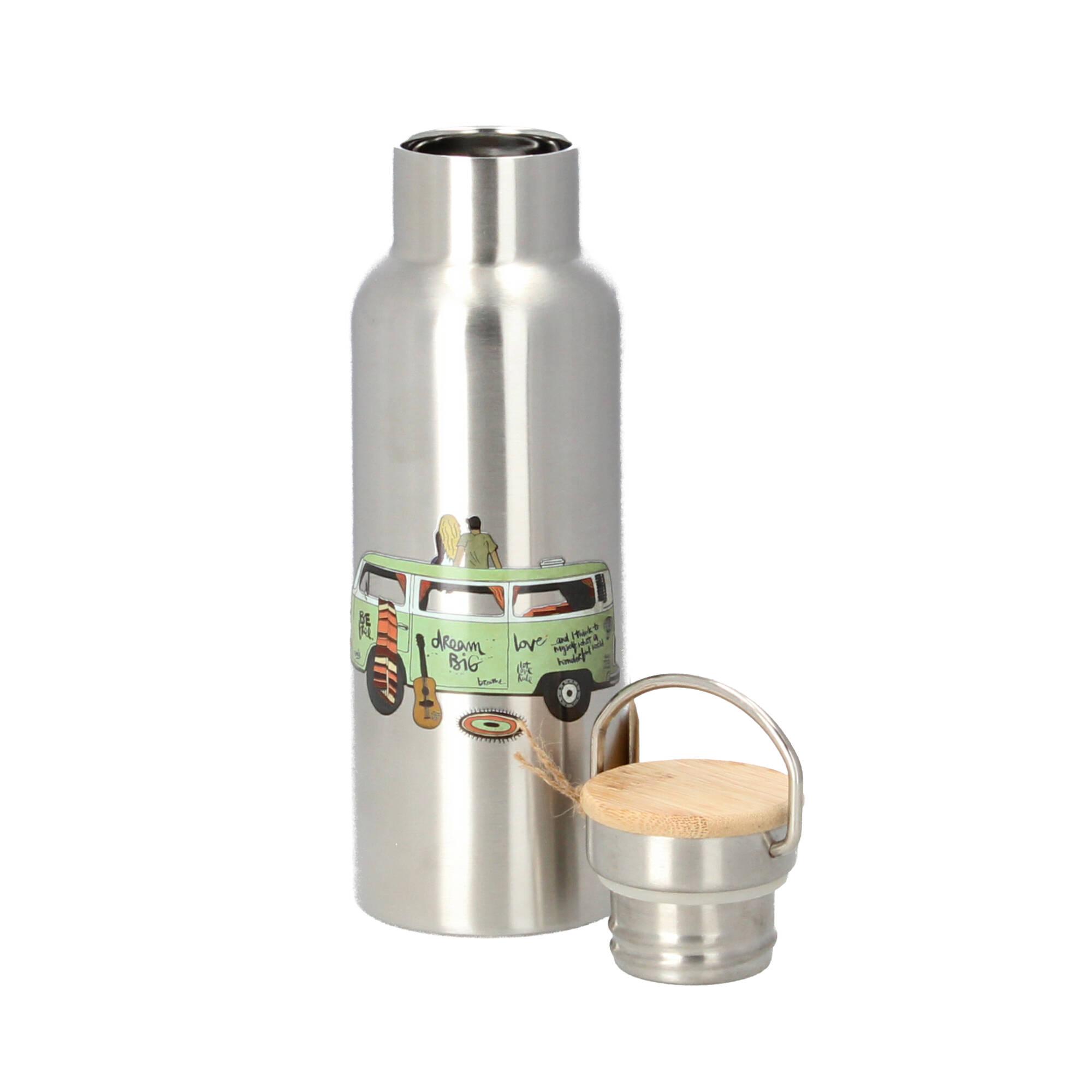 PPD Trinkflasche Edelstahl Thermosflasche Freiheit Bus Camper 500 ml PPD Trinkflasche Edelstahl Thermosflasche Freiheit Bus Camper 500 ml