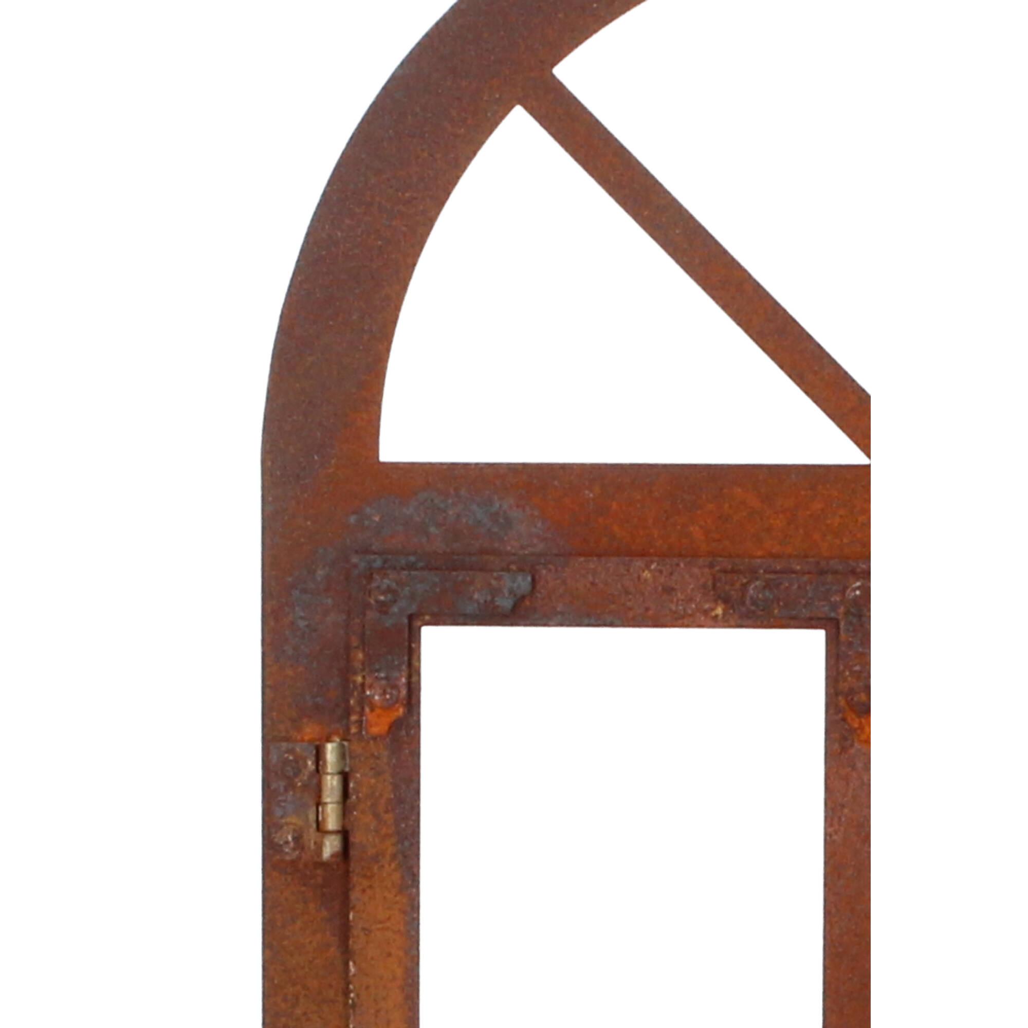 Lünemann Gartendeko Fenster Rundbogen Edelrost Lünemann Gartendeko Fenster Rundbogen Edelrost