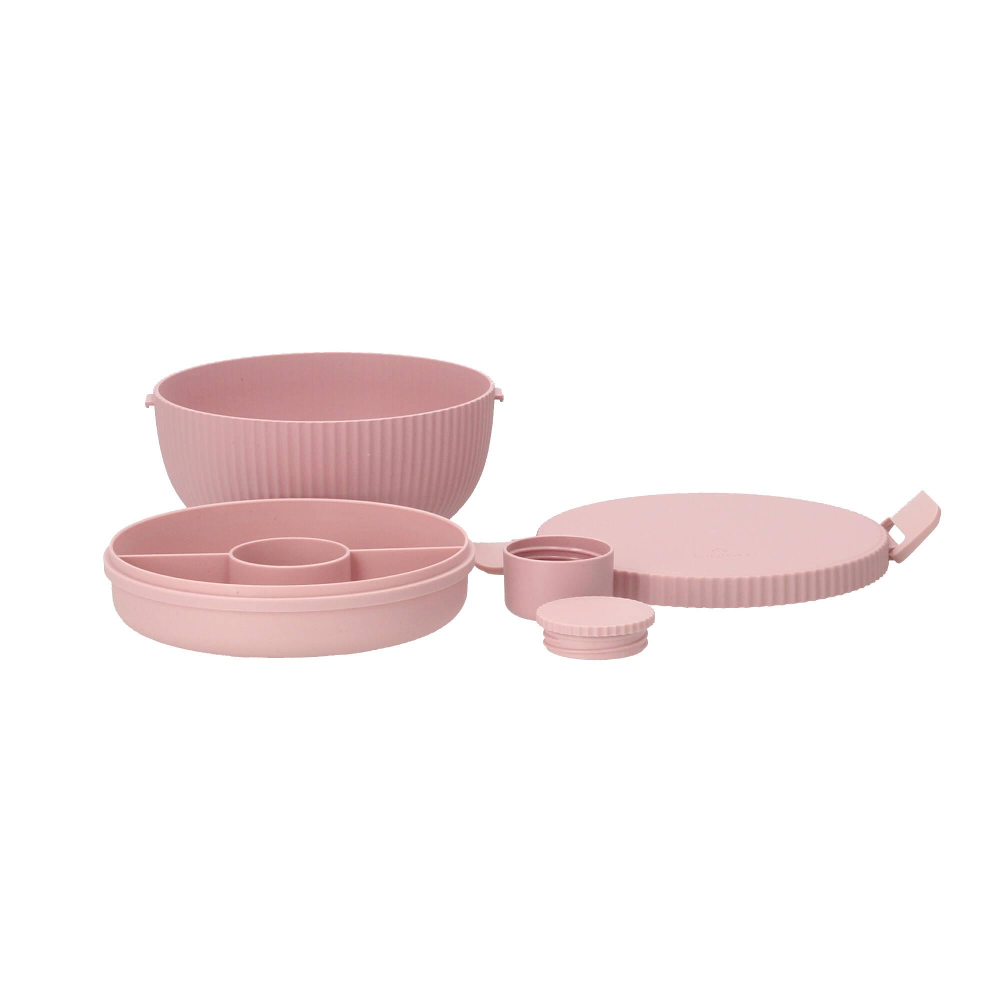 chic.mic Bentobox rund bioloco plant deluxe bowl dusty rose in rosa