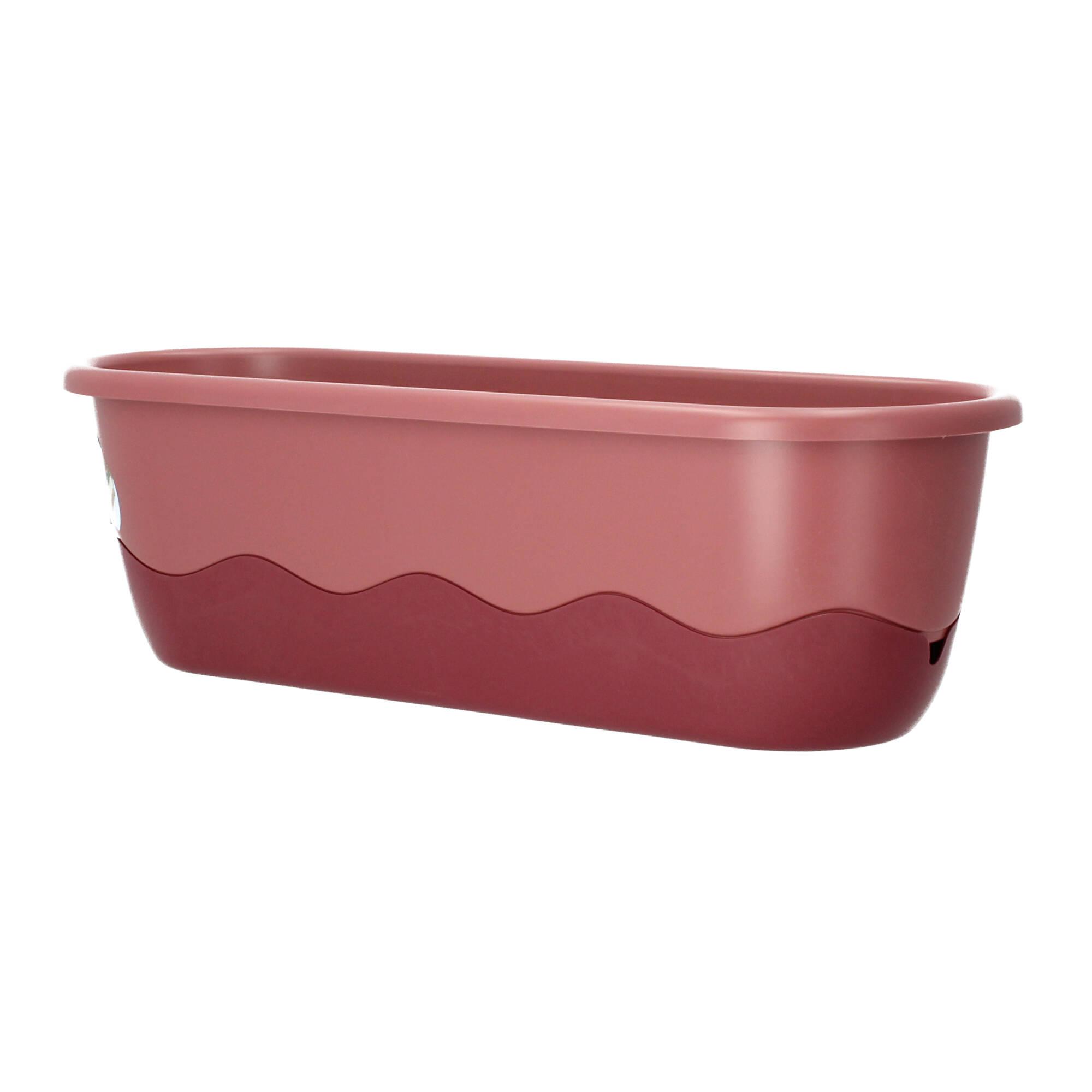Plastia Blumenkasten Mareta 60cm rosa weinrot Wasserspeicher