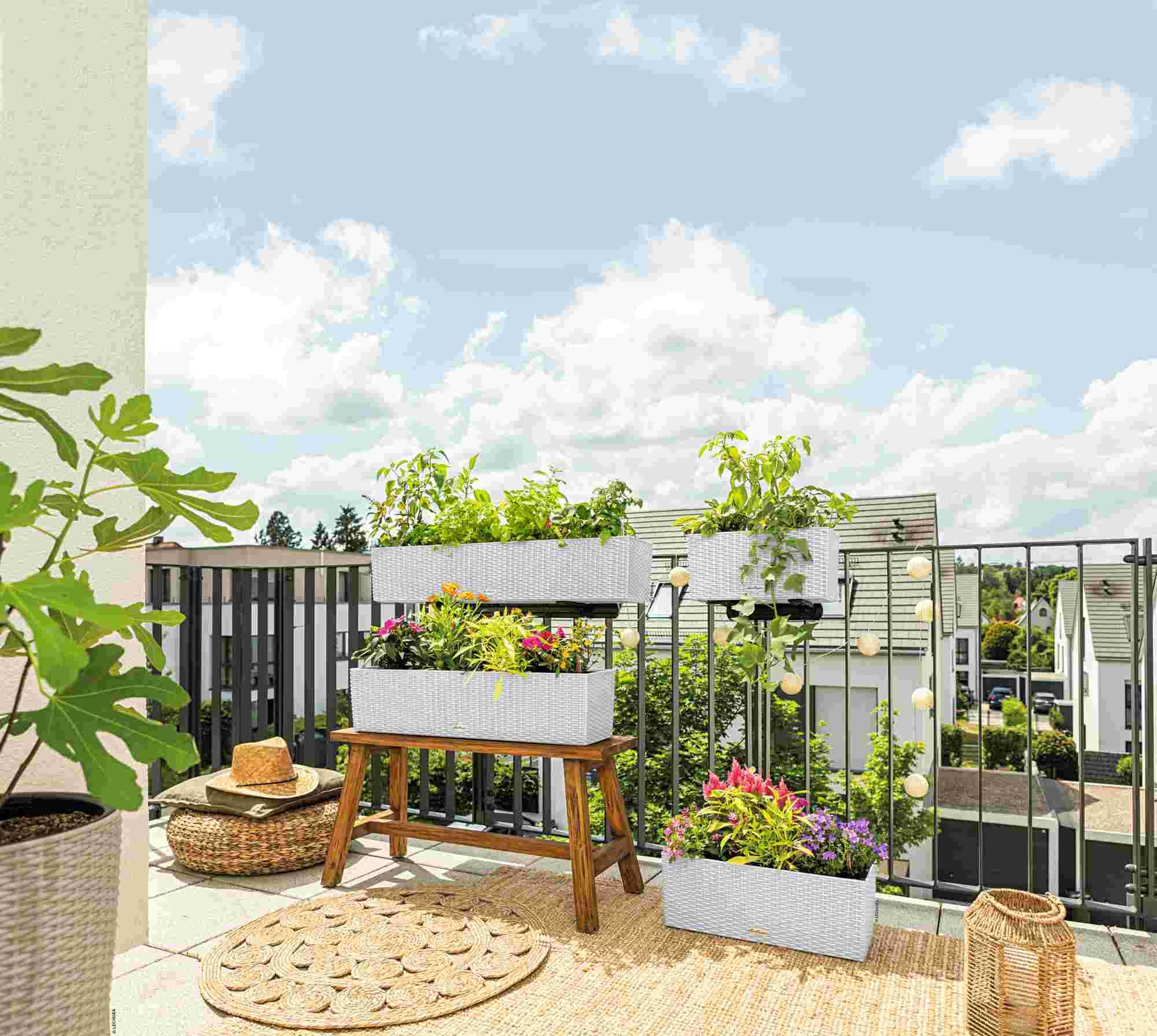 Lechuza Blumenkasten Balconera Cottage 100 Weiß 15910 Lechuza Blumenkasten Balconera Cottage 100 Weiß 15910