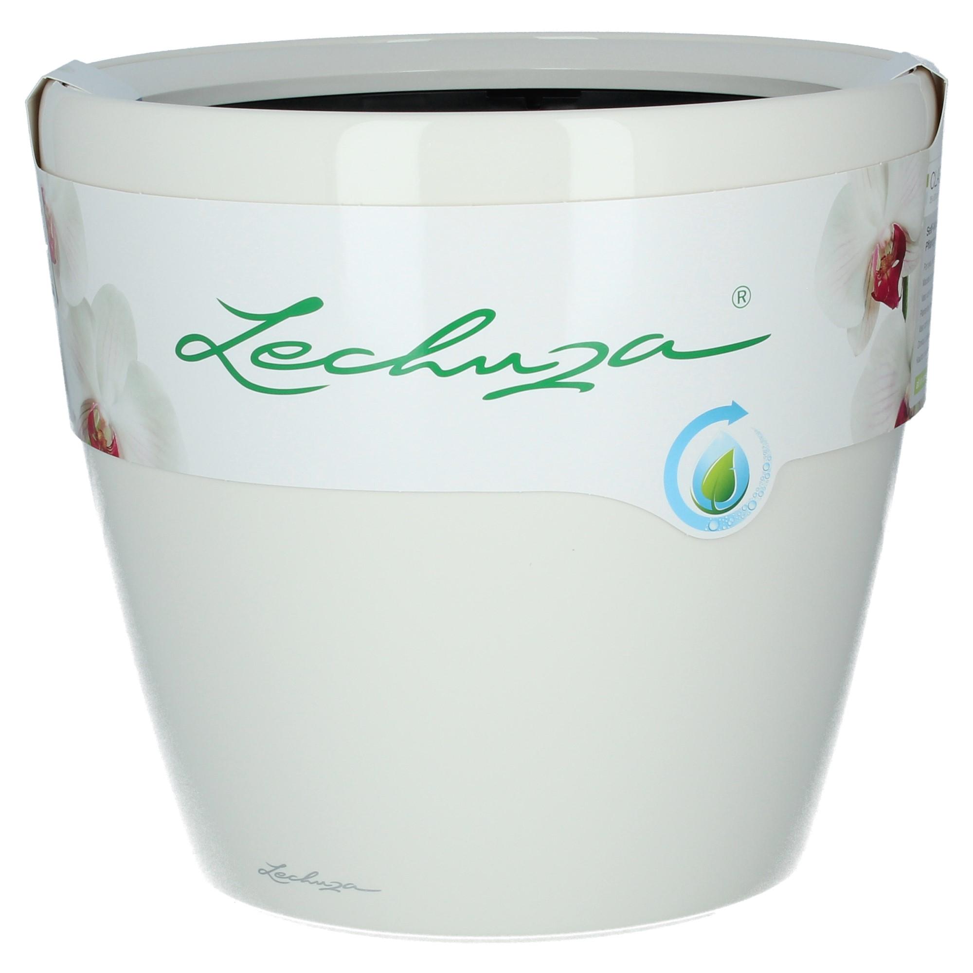 Lechuza Pflanzkübel rund Classico LS 35 weiß glanz
