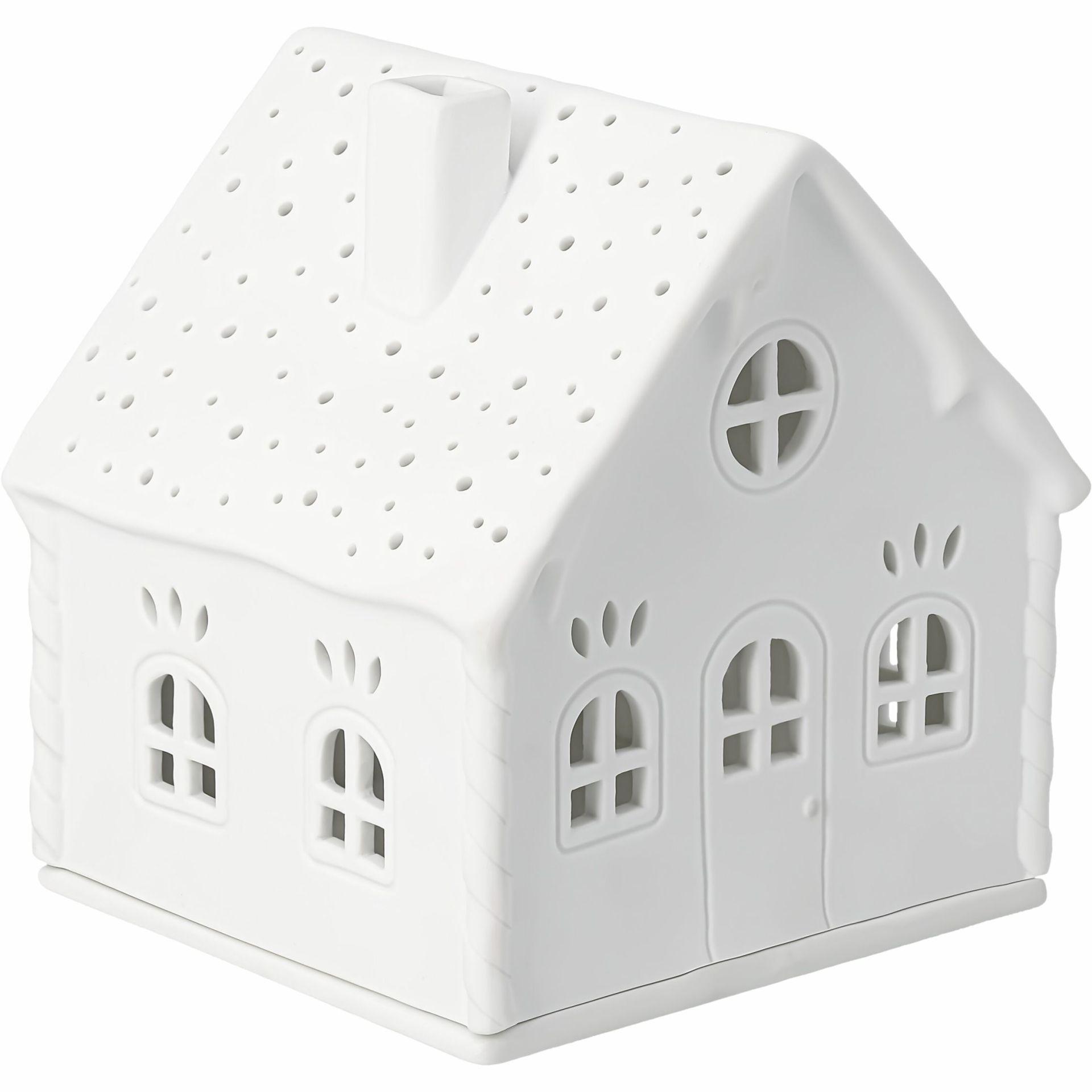 räder Lichthaus Zuckerstangenhaus Teelichthalter weiß 0092844 räder Lichthaus Zuckerstangenhaus Teelichthalter weiß 0092844