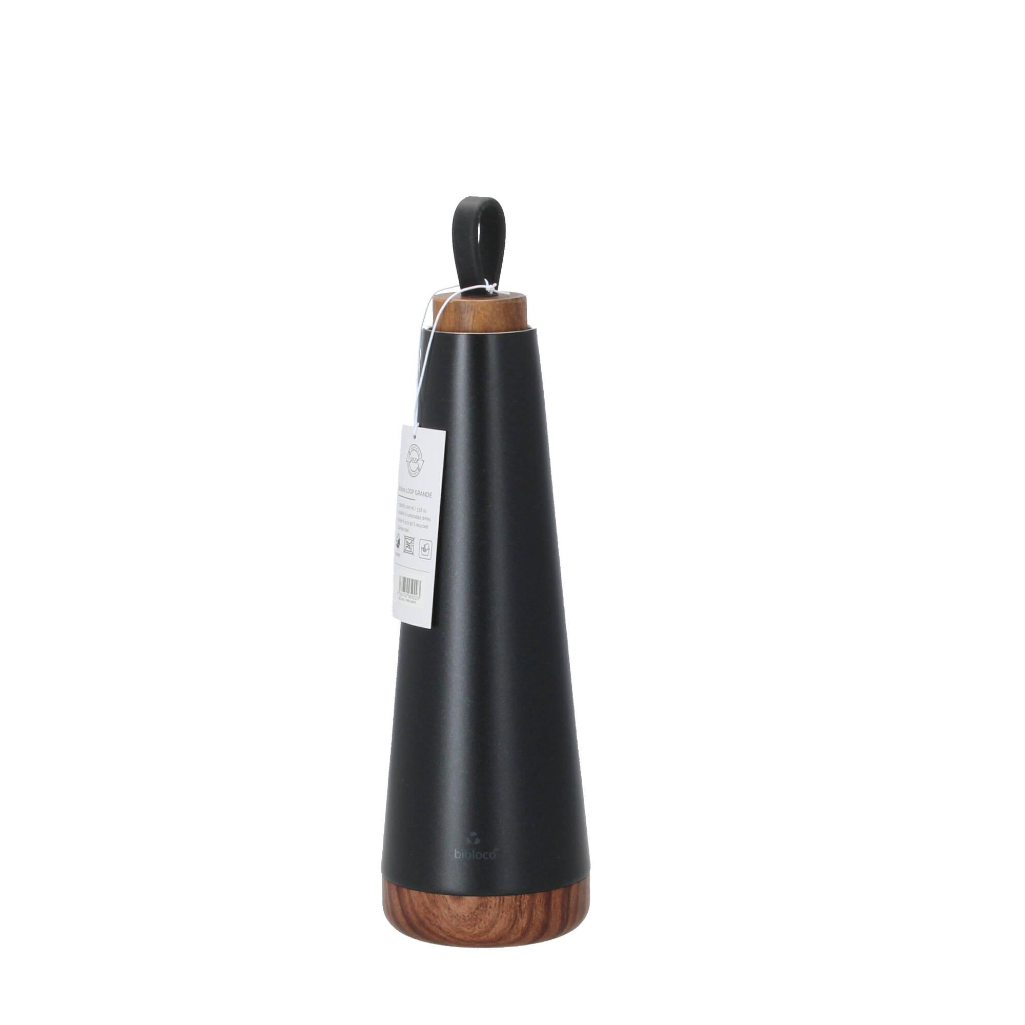 chic.mic Trinkflasche bioloco loop grande matt black schwarz chic.mic Trinkflasche bioloco loop grande matt black schwarz