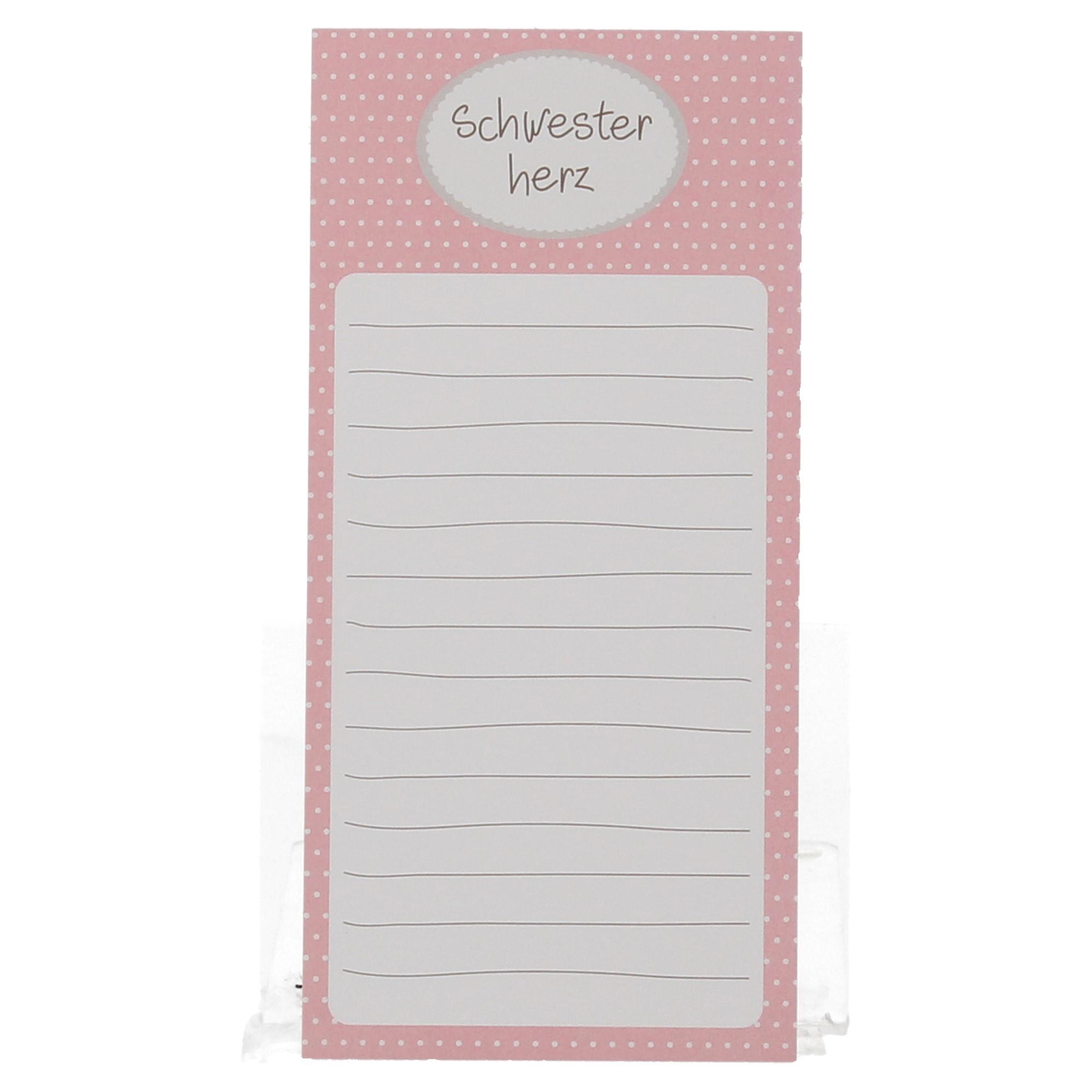 Mea Living Notizblock, Schwesterherz, BLO-005