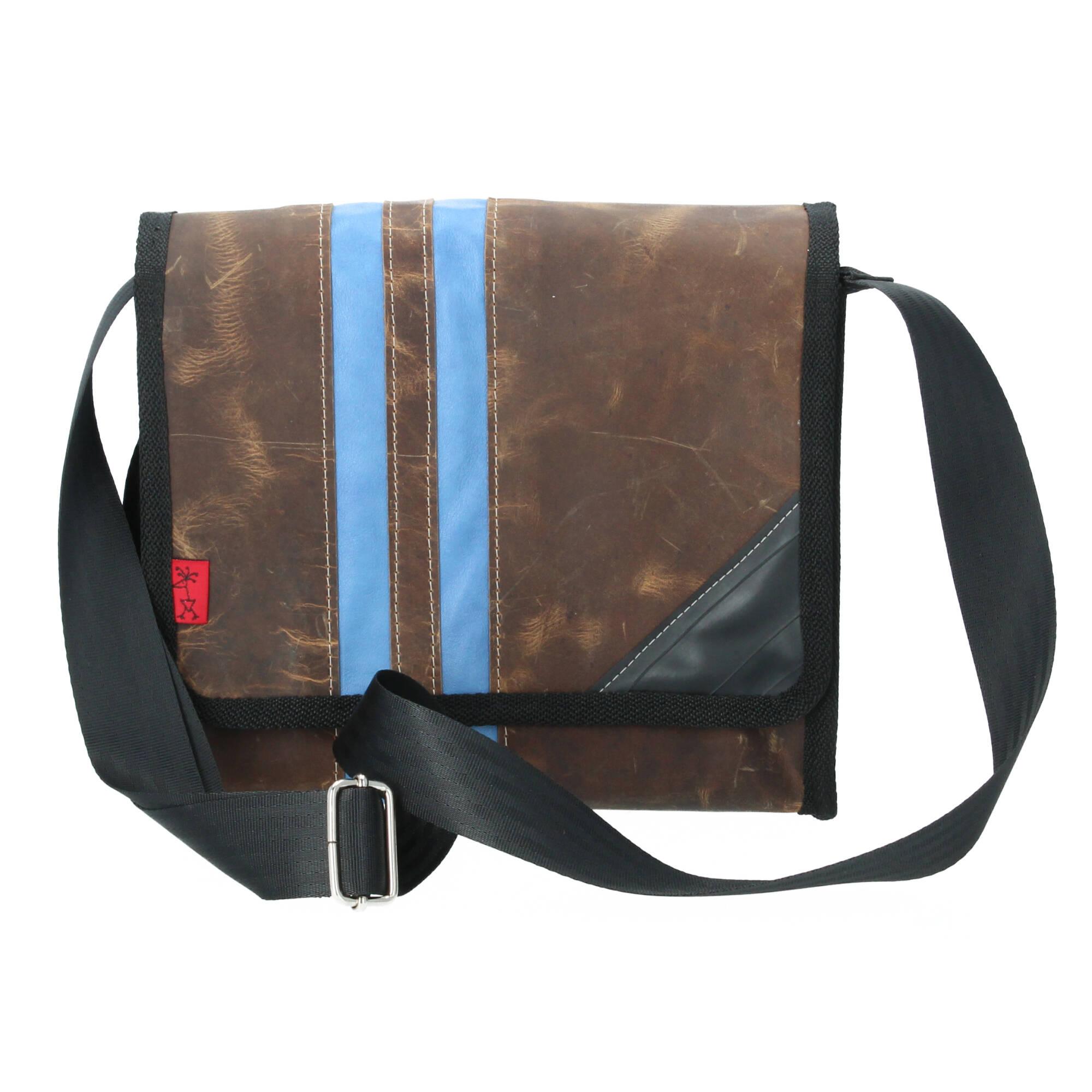 Stef Fauser Schultertasche Radlerengel small Leder 27x24x10 cm hellblau Stef Fauser Schultertasche Radlerengel small Leder 27x24x10 cm hellblau