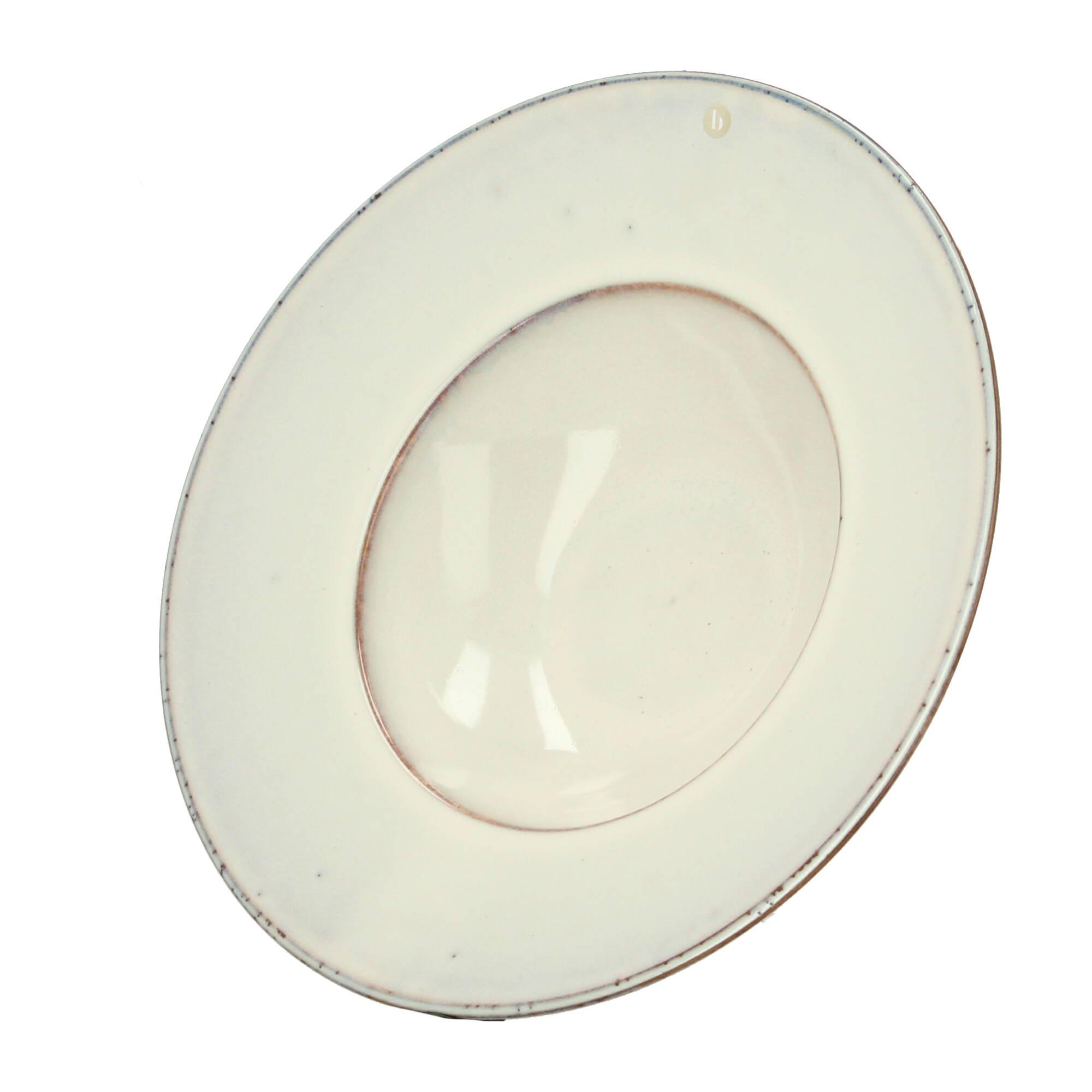 Broste Copenhagen Nordic Sand Pastateller breiter Rand 29cm creme