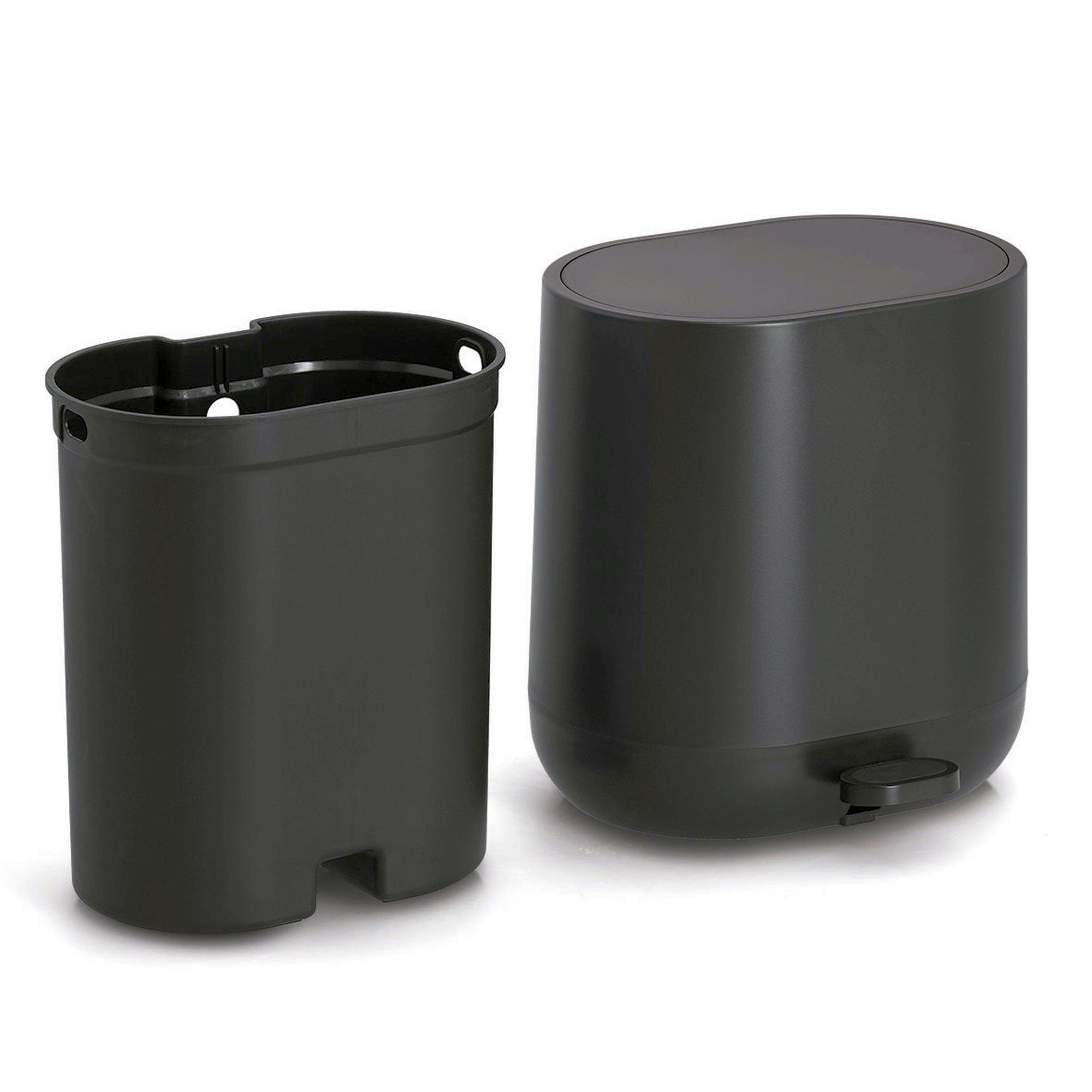 Zeller Treteimer 6L schwarz 26x22,5x26,5cm 18719 Zeller Treteimer 6L schwarz 26x22,5x26,5cm 18719