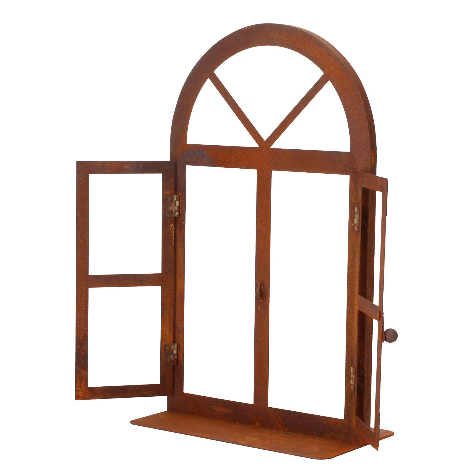 Lünemann Gartendeko Fenster Rundbogen Edelrost Lünemann Gartendeko Fenster Rundbogen Edelrost