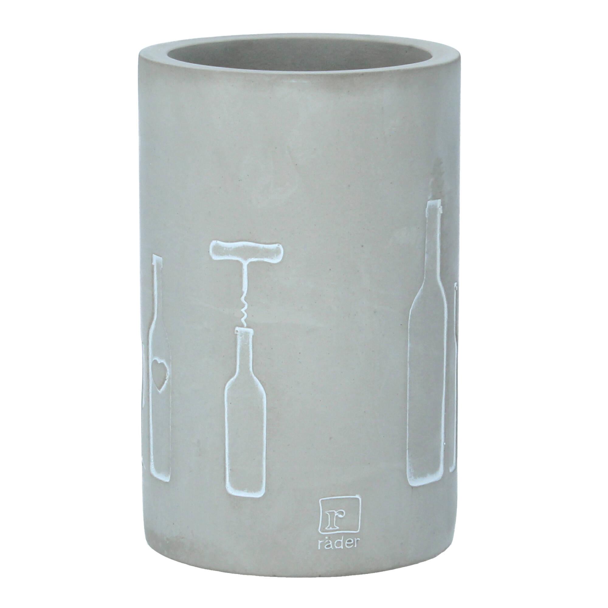 räder PET Flaschenkühler Flaschen 21 cm Beton 