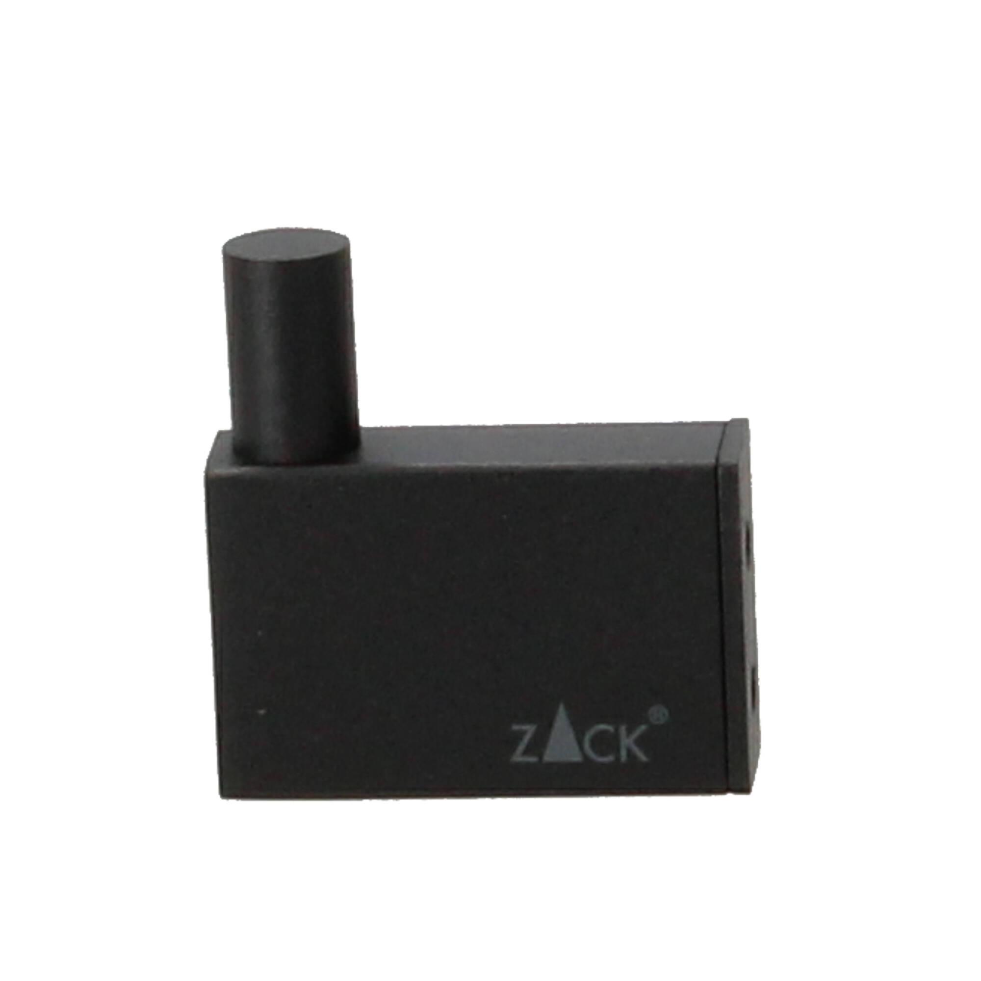 Zack Linea Handtuchhaken 4,8cm Edelstahl schwarz