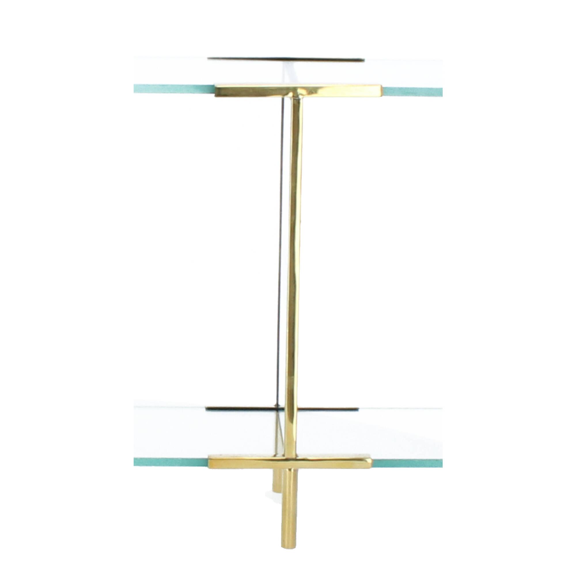 House Doctor Standregal Display Regal Pure Messing Glas 60x28 cm 209920901 House Doctor Standregal Display Regal Pure Messing Glas 60x28 cm 209920901