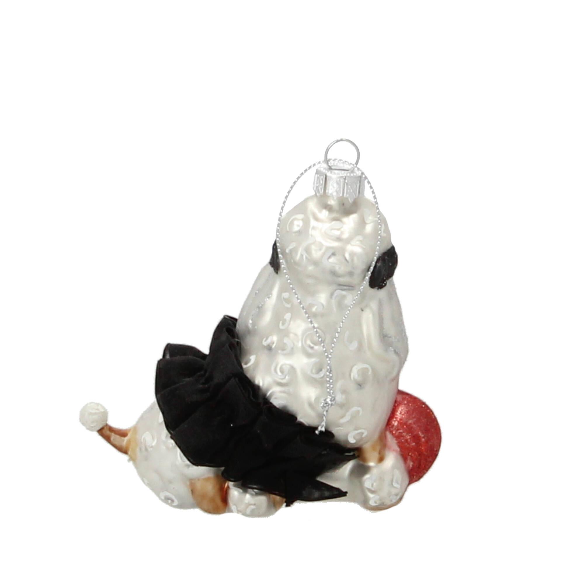 Werner Voß Christbaumschmuck Pudel m. Wolknäuel