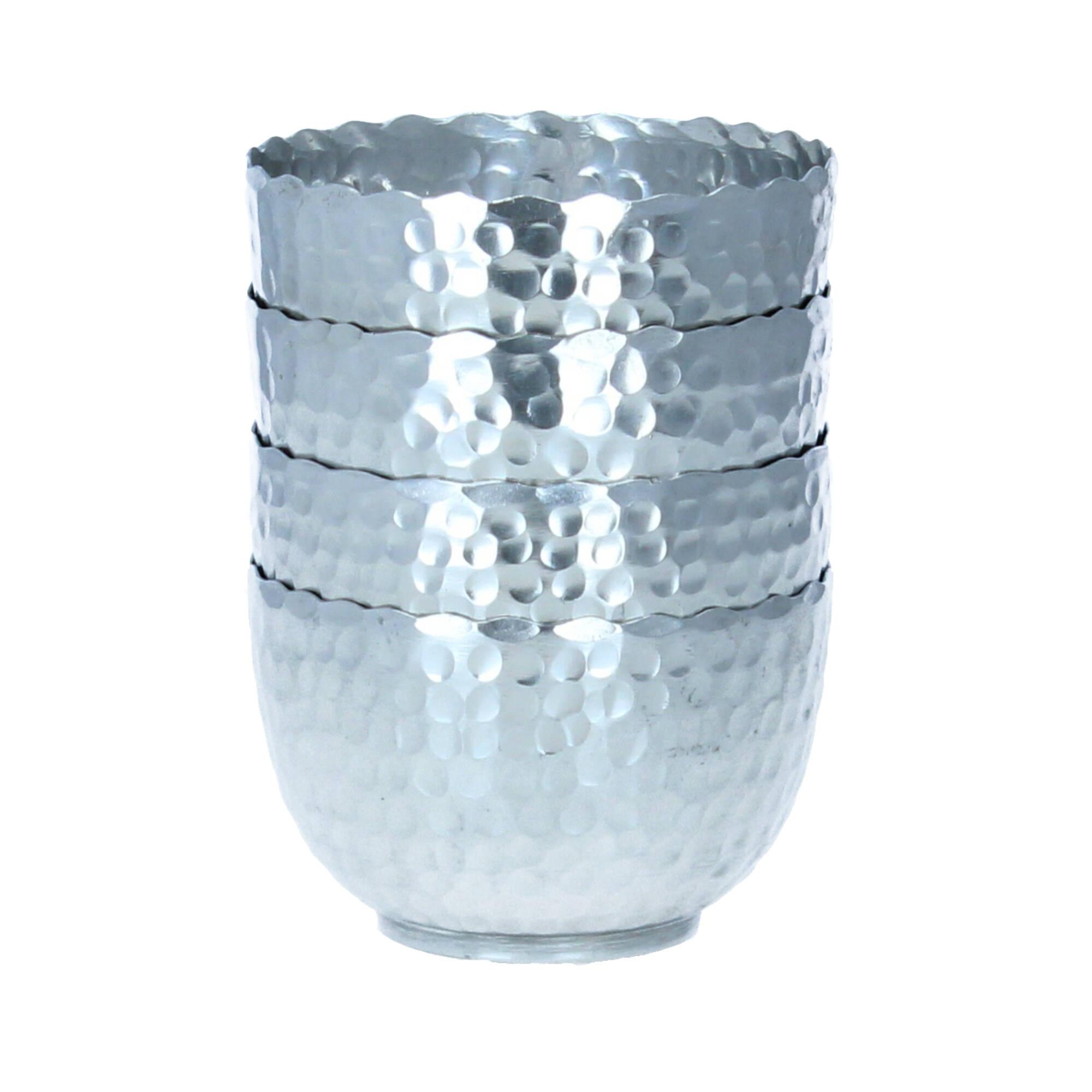Bloomingville Schalen 11 cm 4er Set Aluminium silber Bloomingville Schalen 11 cm 4er Set Aluminium silber