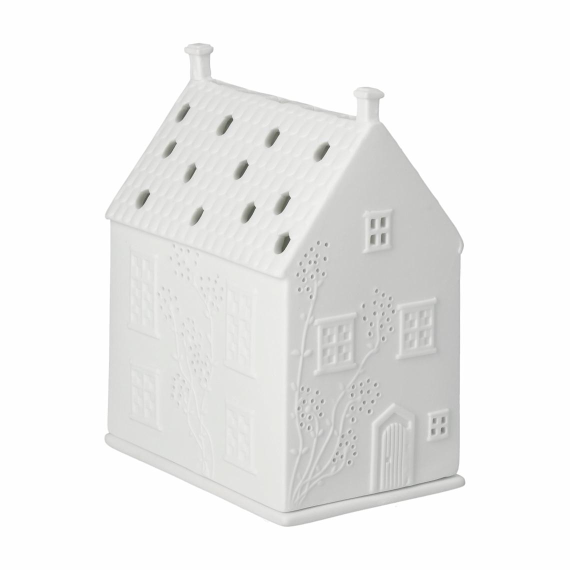 räder Lichthaus Cottage Landhäuschen Ranken Teelichthalter weiß 0018213