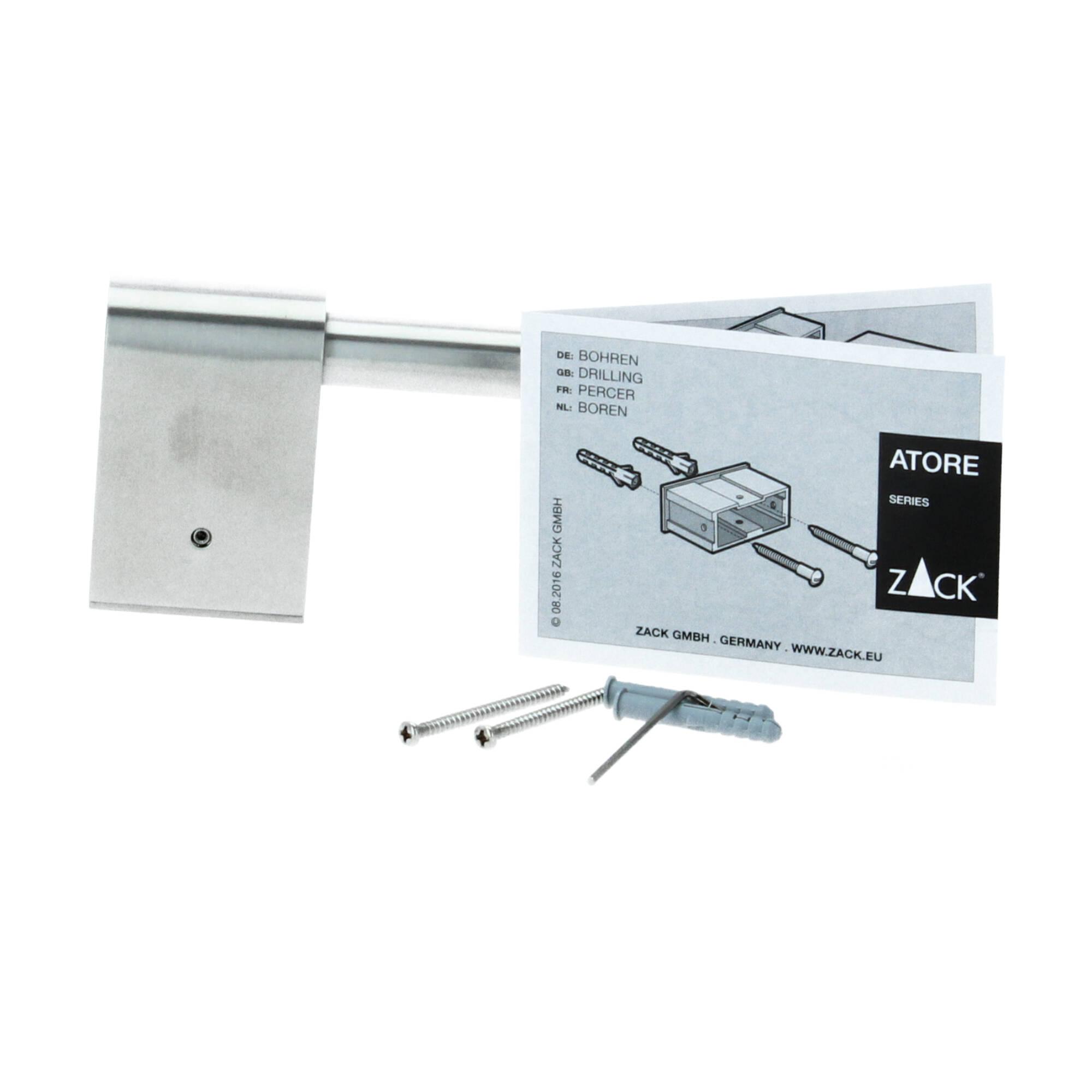 Zack Atore Toilettenpapierhalter Edelstahl matt Zack Atore Toilettenpapierhalter Edelstahl matt