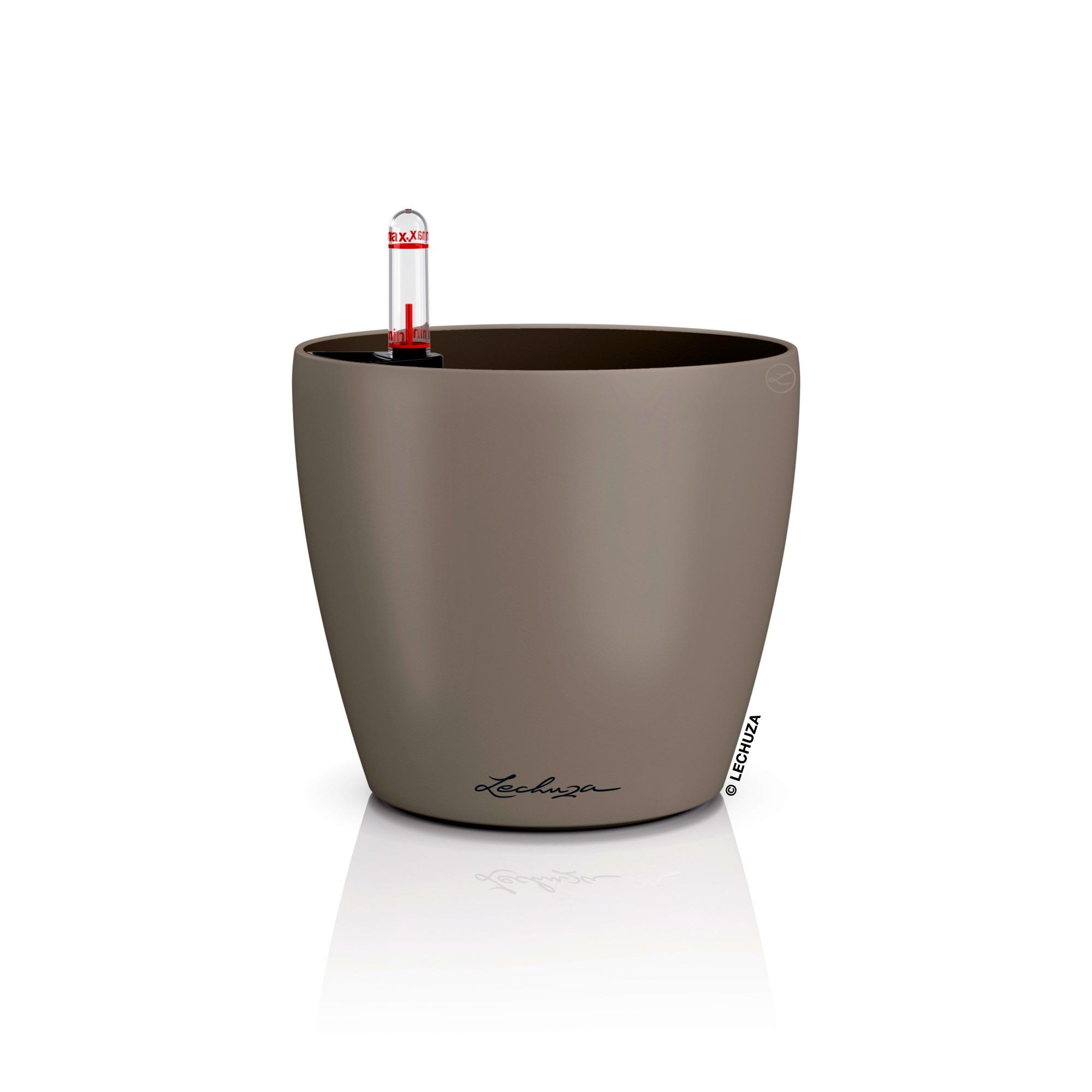 Lechuza Blumentopf rund Classico Color 14 Sandbraun