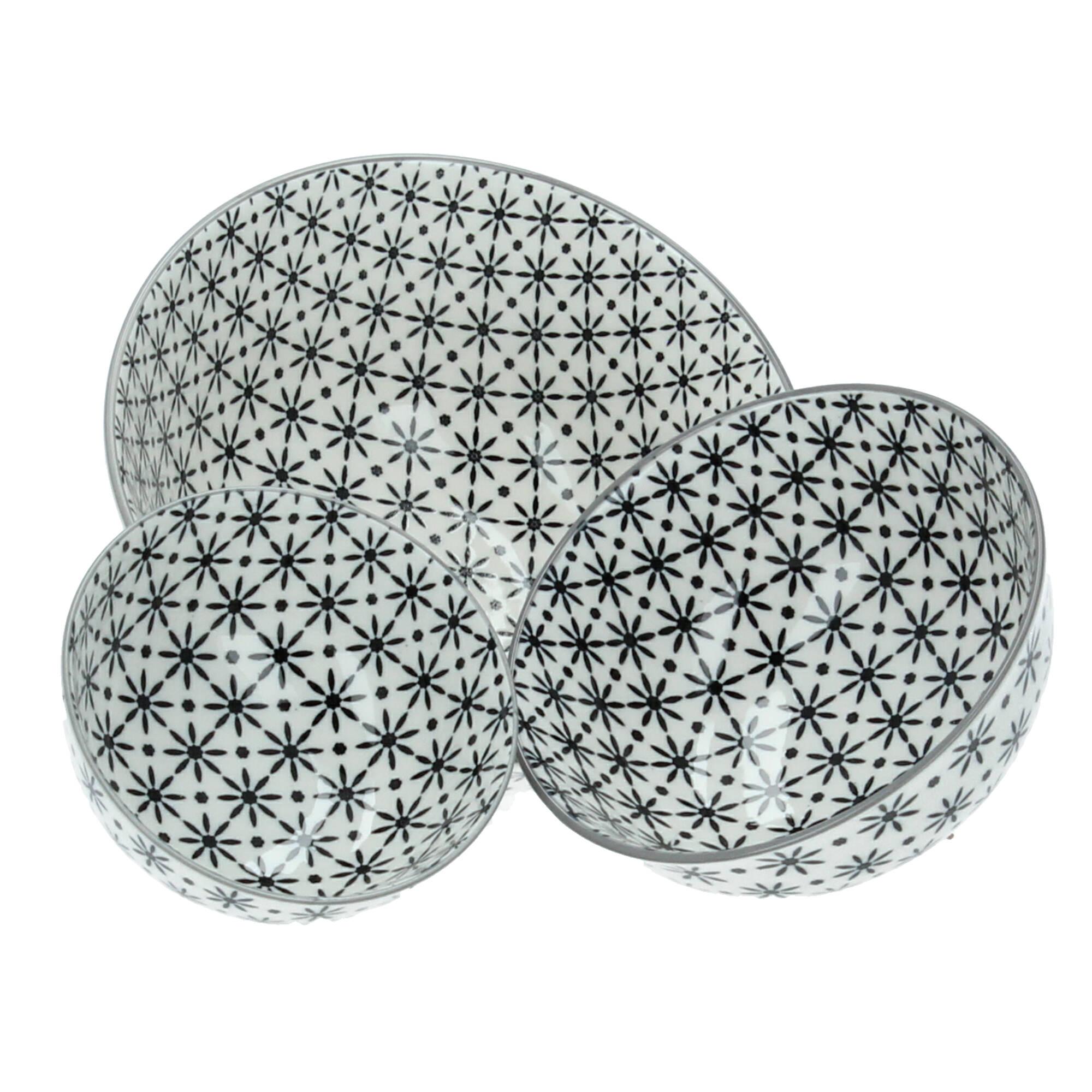 Chic Antique Schüsseln Schalen 9 / 11,5 / 15 cm Sterne Porzellan 3er Set Chic Antique Schüsseln Schalen 9 / 11,5 / 15 cm Sterne Porzellan 3er Set