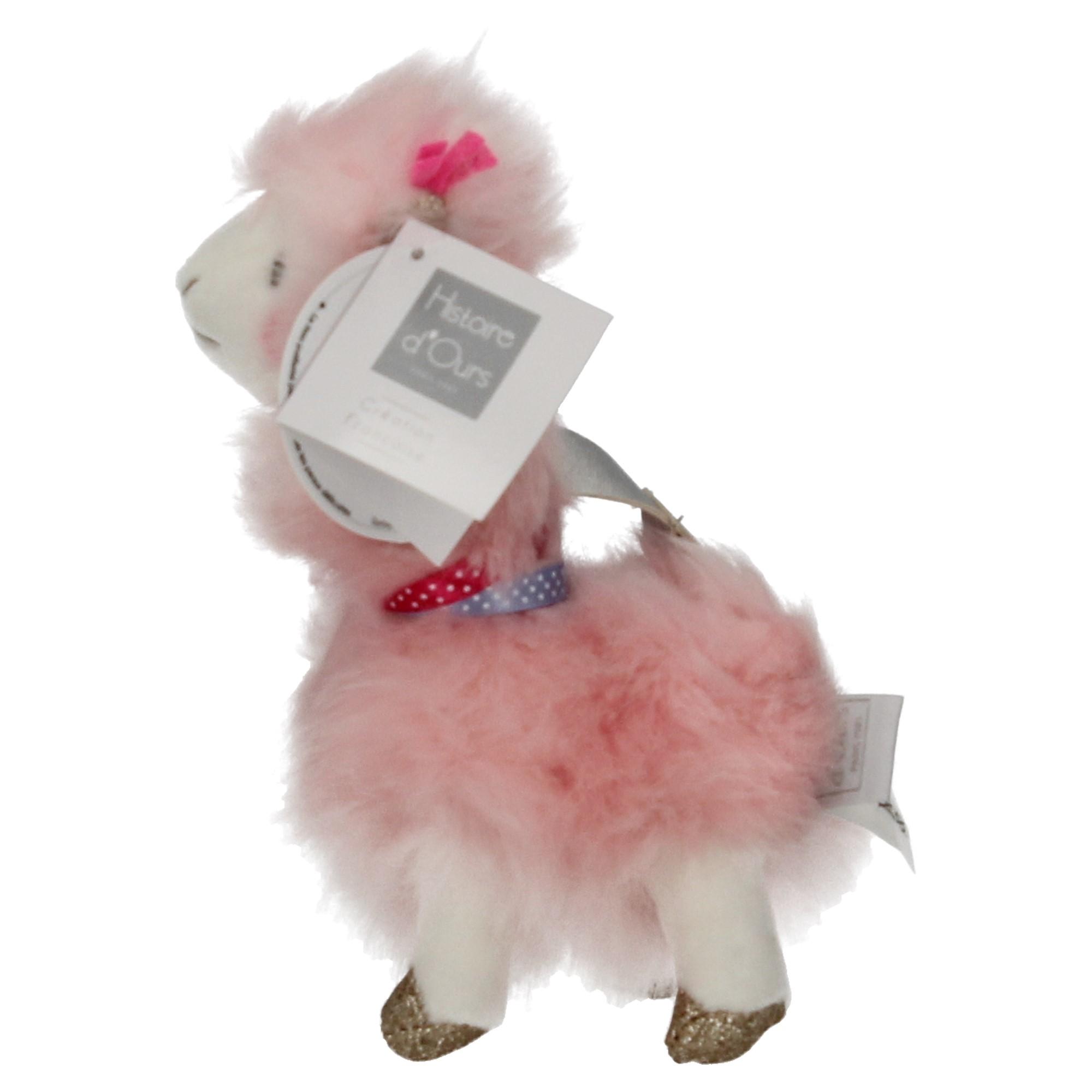 Histoire d'ours Schlüsselanhänger Lama rosa Glitzer Histoire d'ours Schlüsselanhänger Lama rosa Glitzer