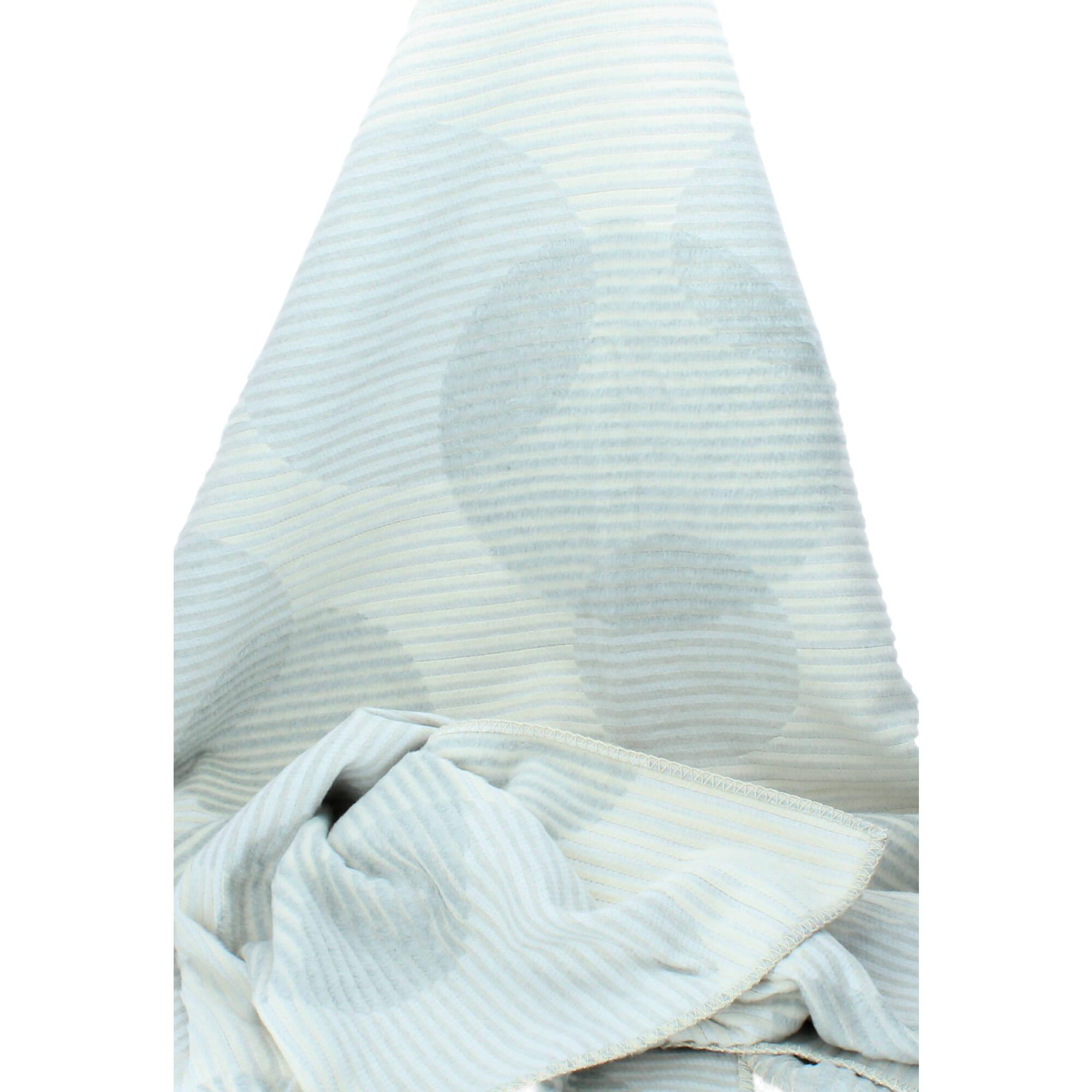 David Fussenegger Struktur Plaid DECO Kreise 130x200 cm rohweiss