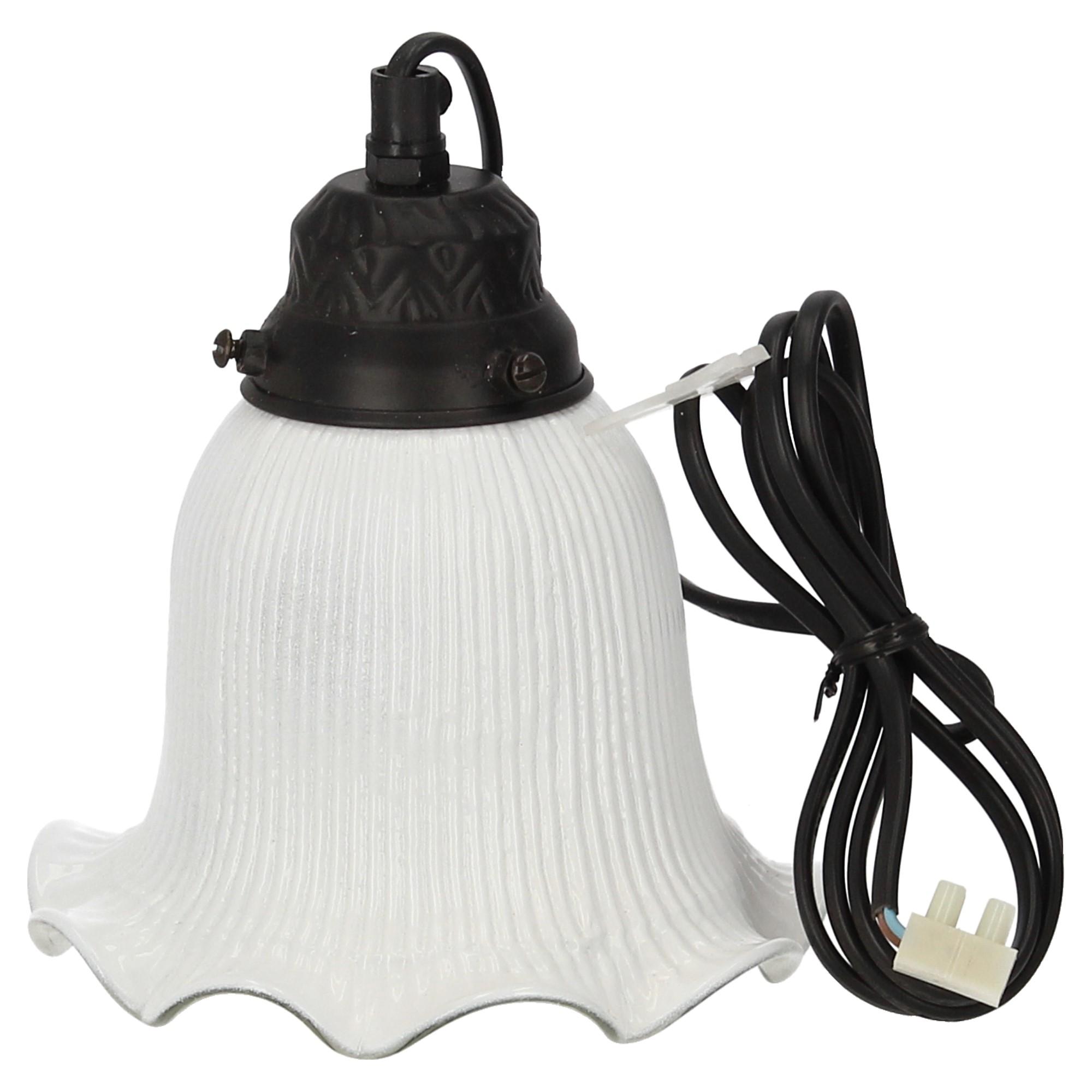 Hoff-Interieur Deckenlampe Bourbon gerillt, 3er Set weiß lila türkis
