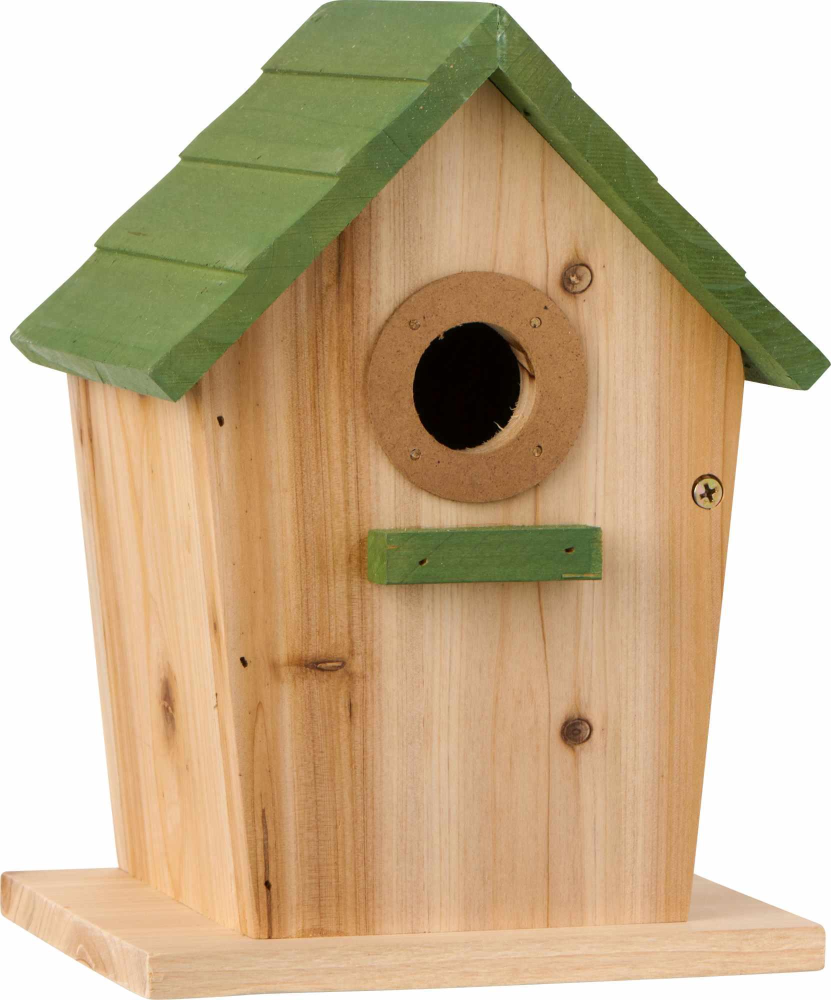 IB Laursen Nistkasten Vogelhaus Naturf. grünes Dach IB Laursen Nistkasten Vogelhaus Naturf. grünes Dach