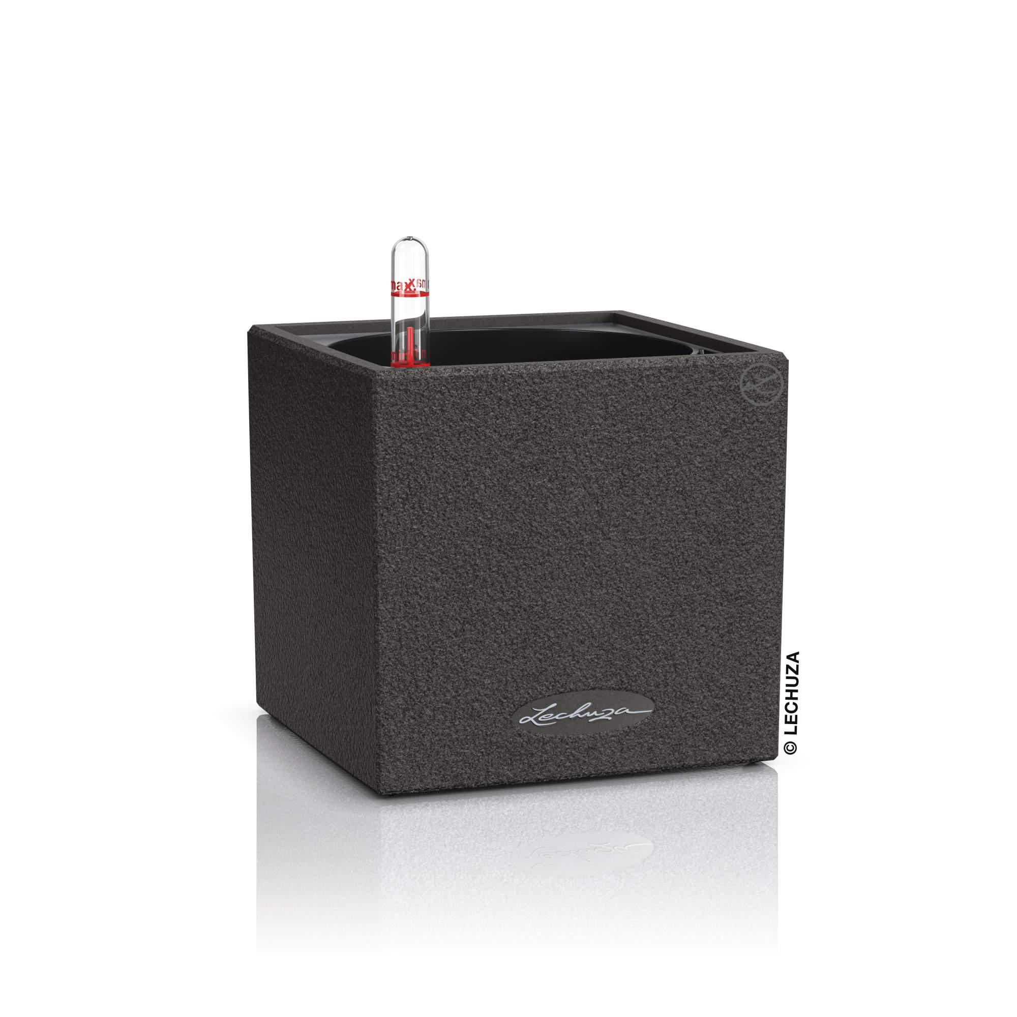 Lechuza Blumentopf klein Canto Stone 14 graphitschwarz Lechuza Blumentopf klein Canto Stone 14 graphitschwarz