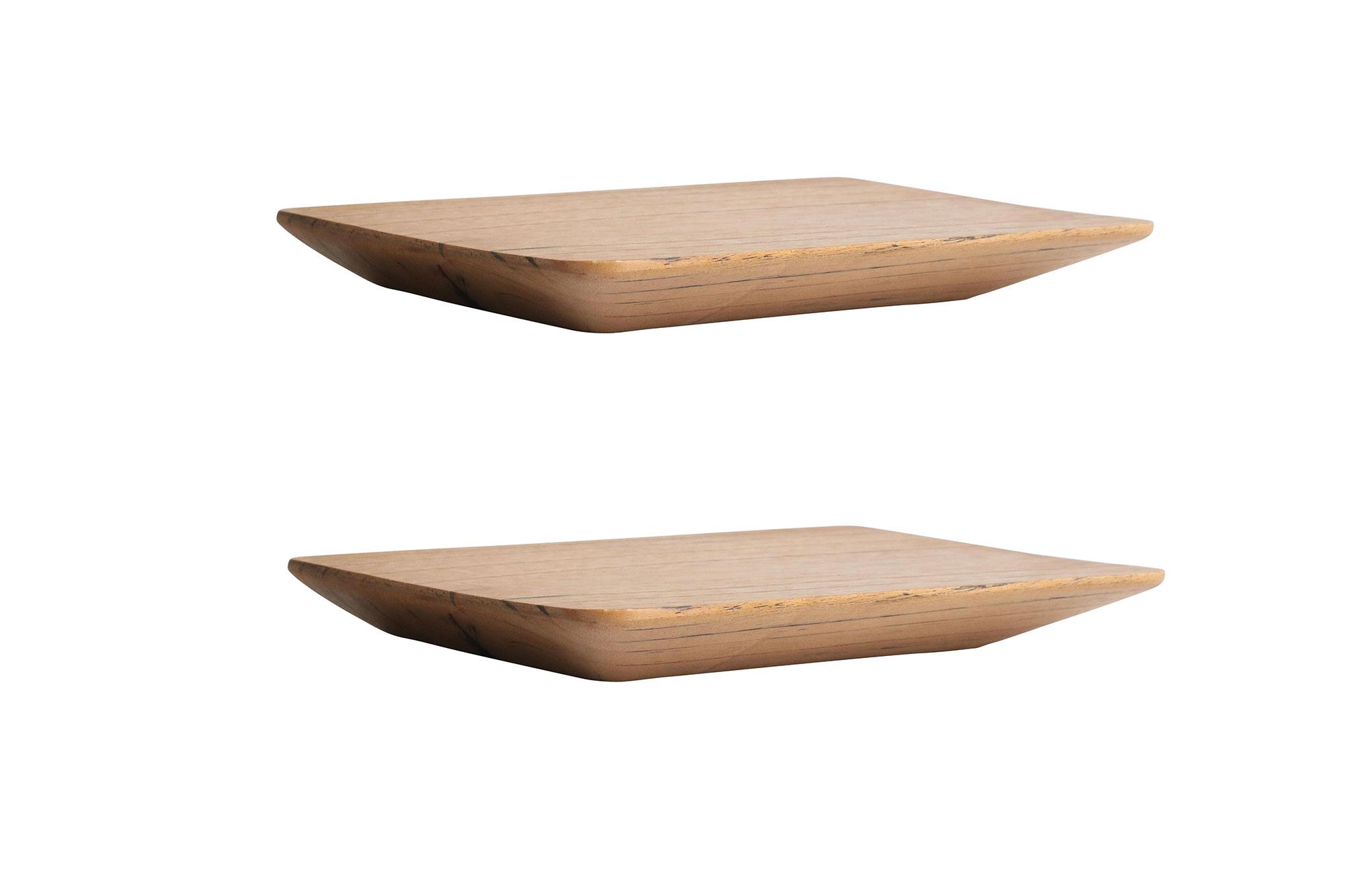 Raw Materials Wandregal Craftsman Zedernholz 25 cm 2er Set