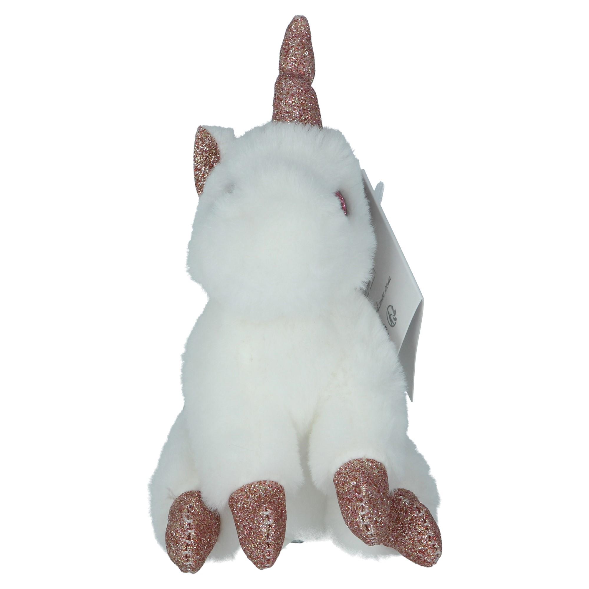 Histoire d'Ours Schlüsselanhänger Einhorn weiß Glitzer