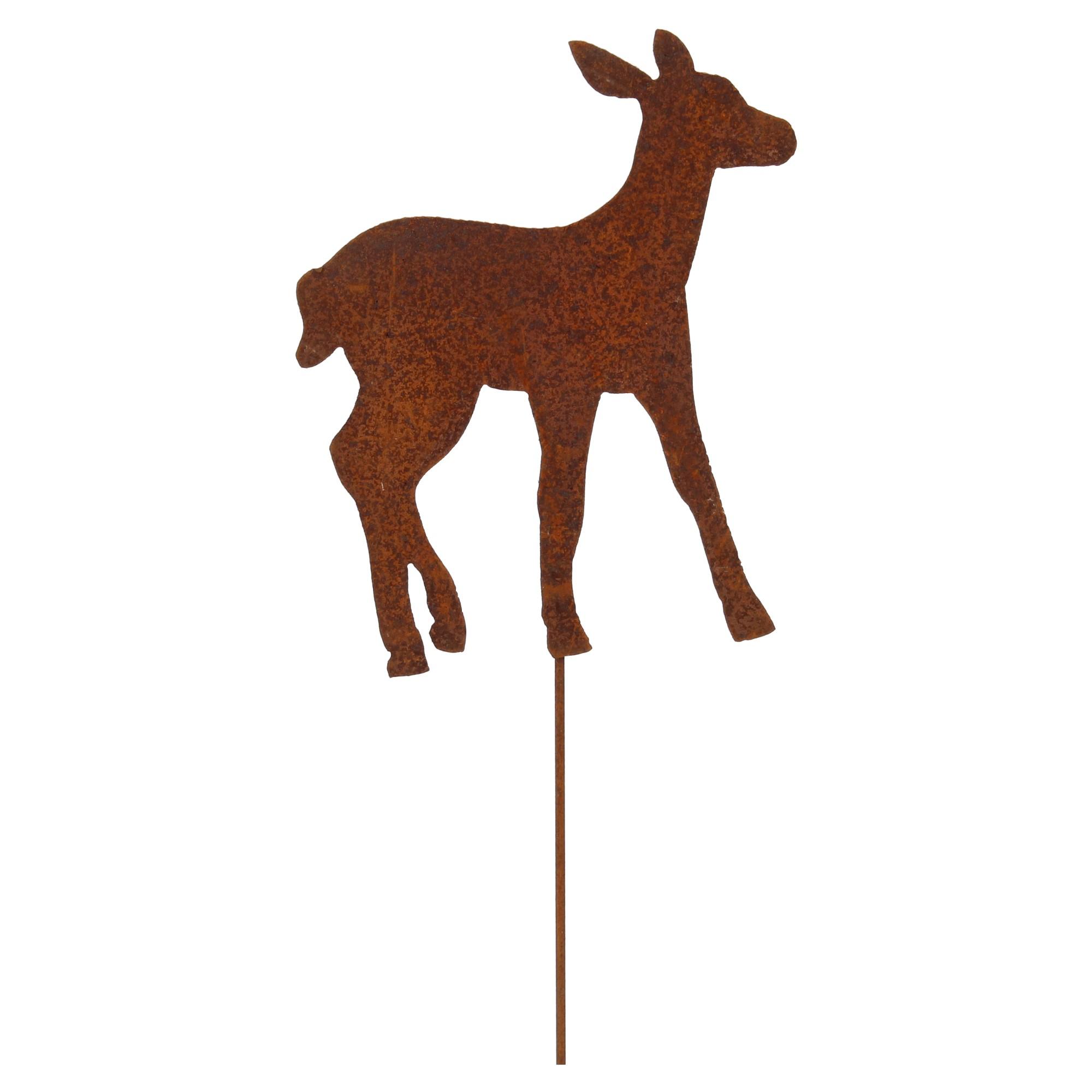 Saremo Gartenstecker Edelrost Reh