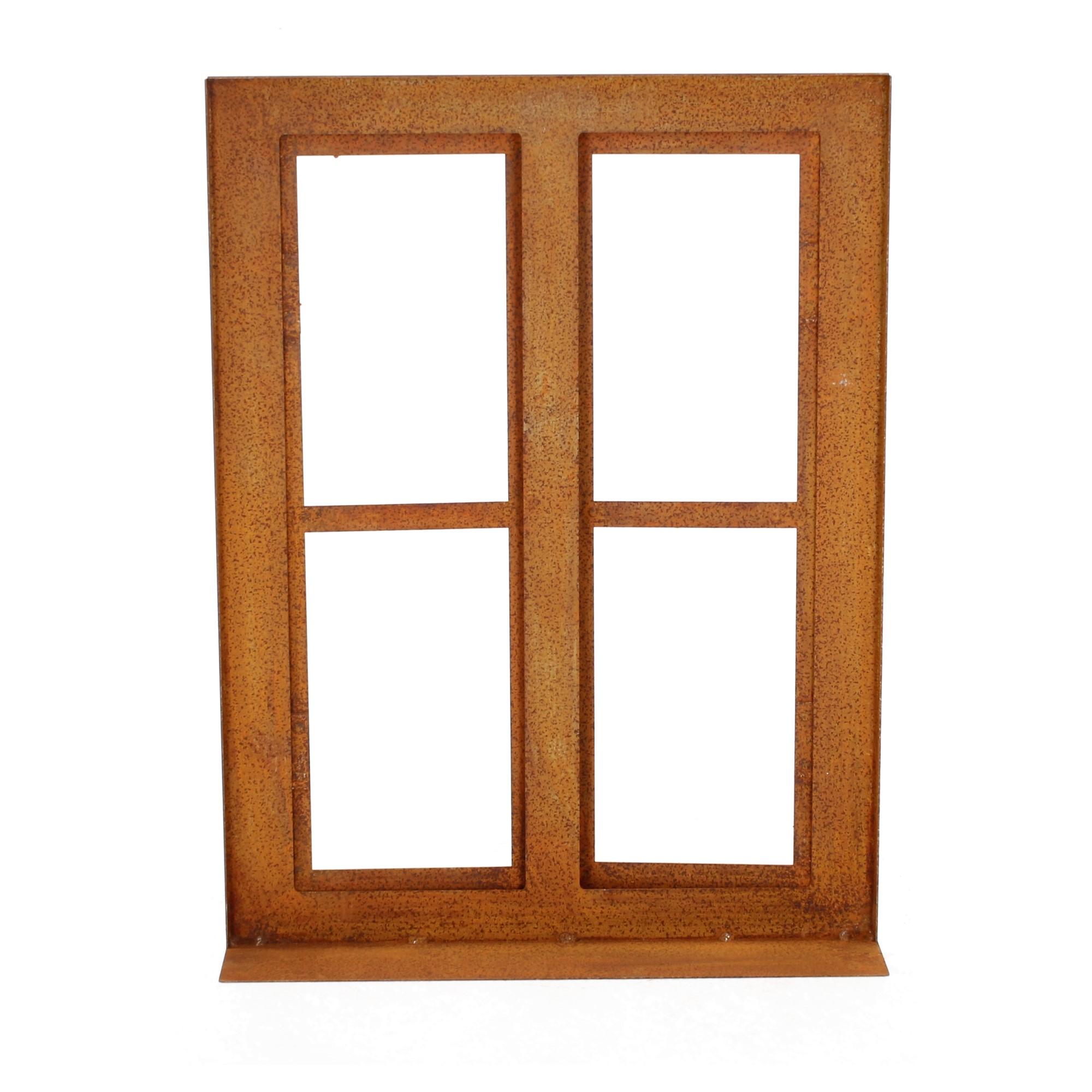 Lünemann Gartendeko Edelrost Fenster 33x45cm klein