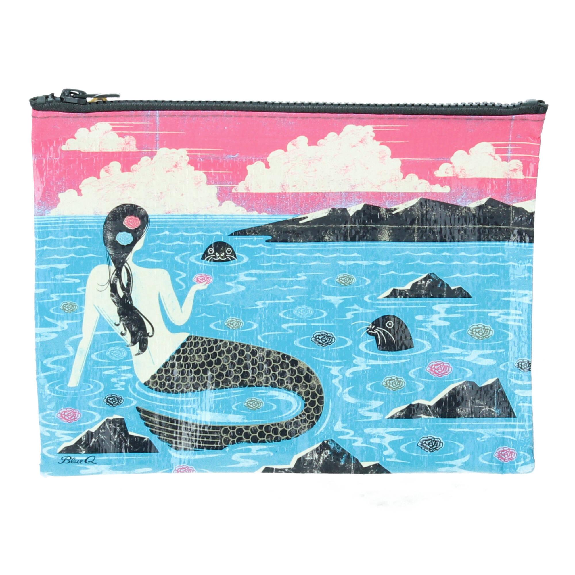 Blue-Q Zipper Pouch Kosmetiktasche Mermaid Recycling